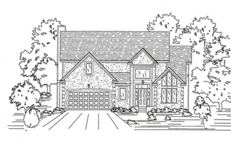 Home Plan Front Elevation of this 3-Bedroom,3000 Sq Ft Plan -147-1109