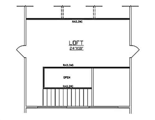 Floor Plan Upper Level of Contemporary Plan #147-1161