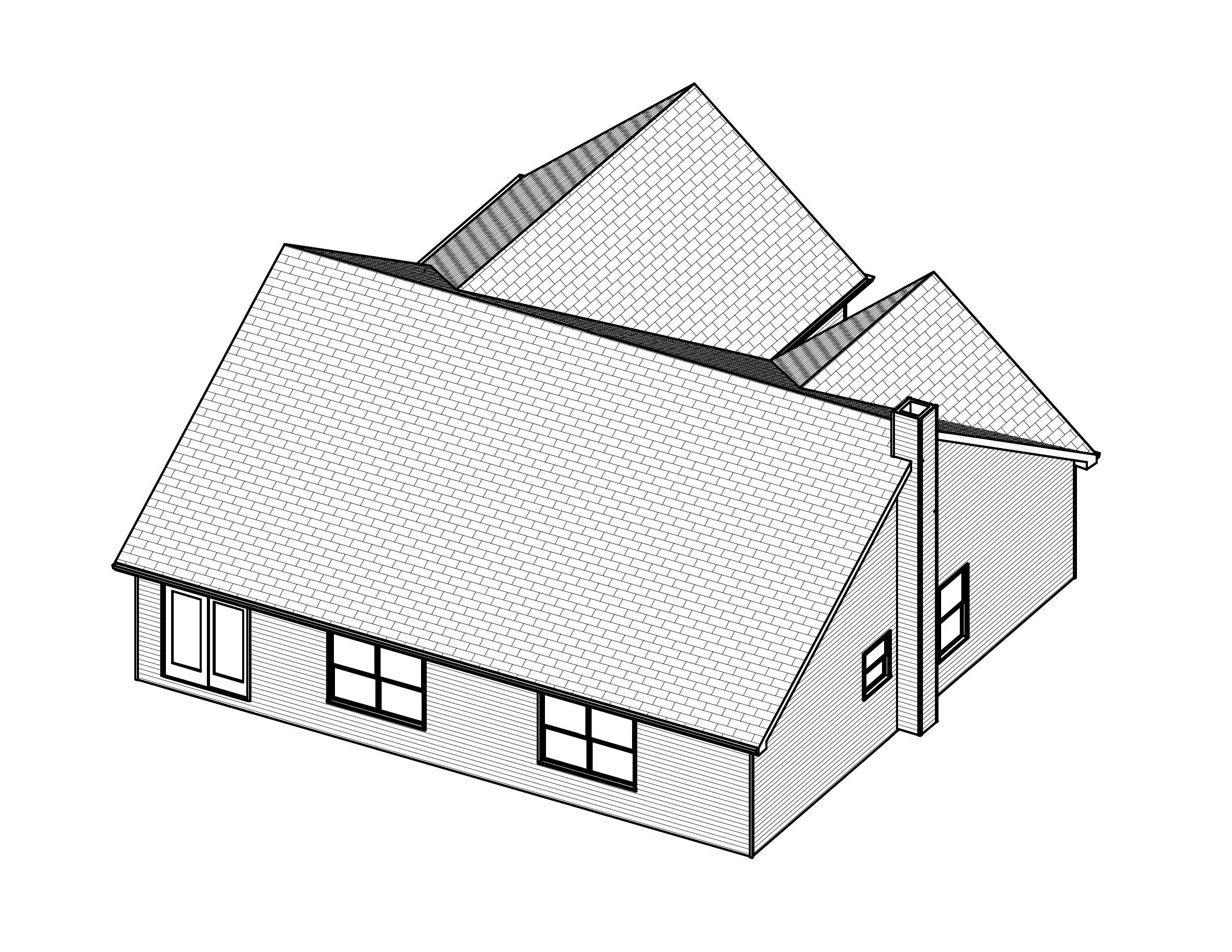3D Floor Plan of this 3-Bedroom, 1568 Sq Ft Plan - 148-1000