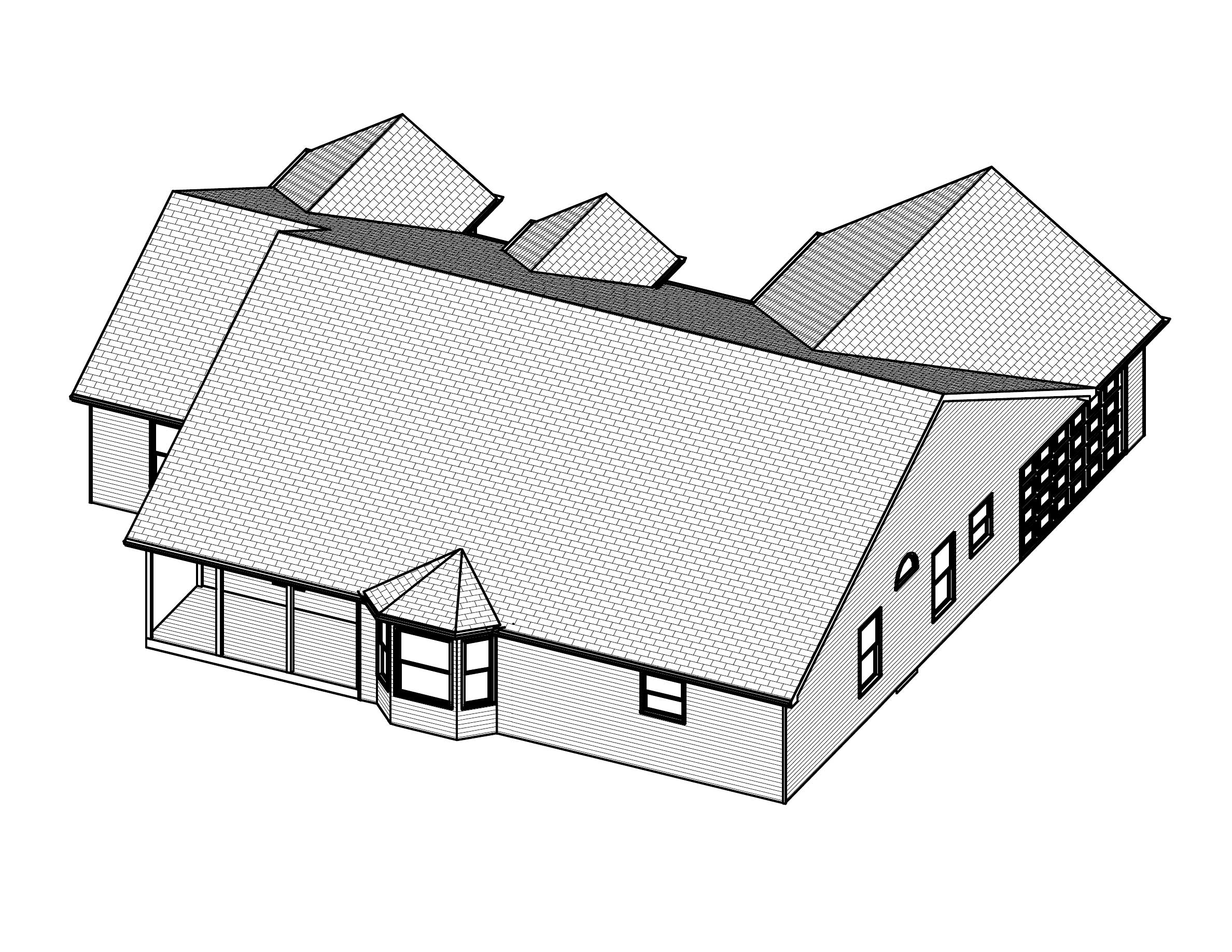 3D Floor Plan of this 3-Bedroom, 2078 Sq Ft Plan - 148-1003