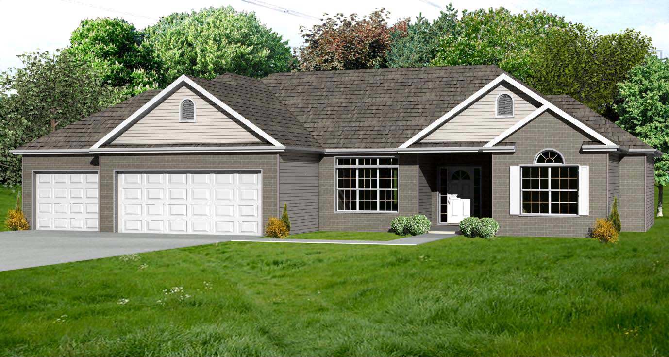 Front elevation of Country home (ThePlanCollection: House Plan #148-1004)