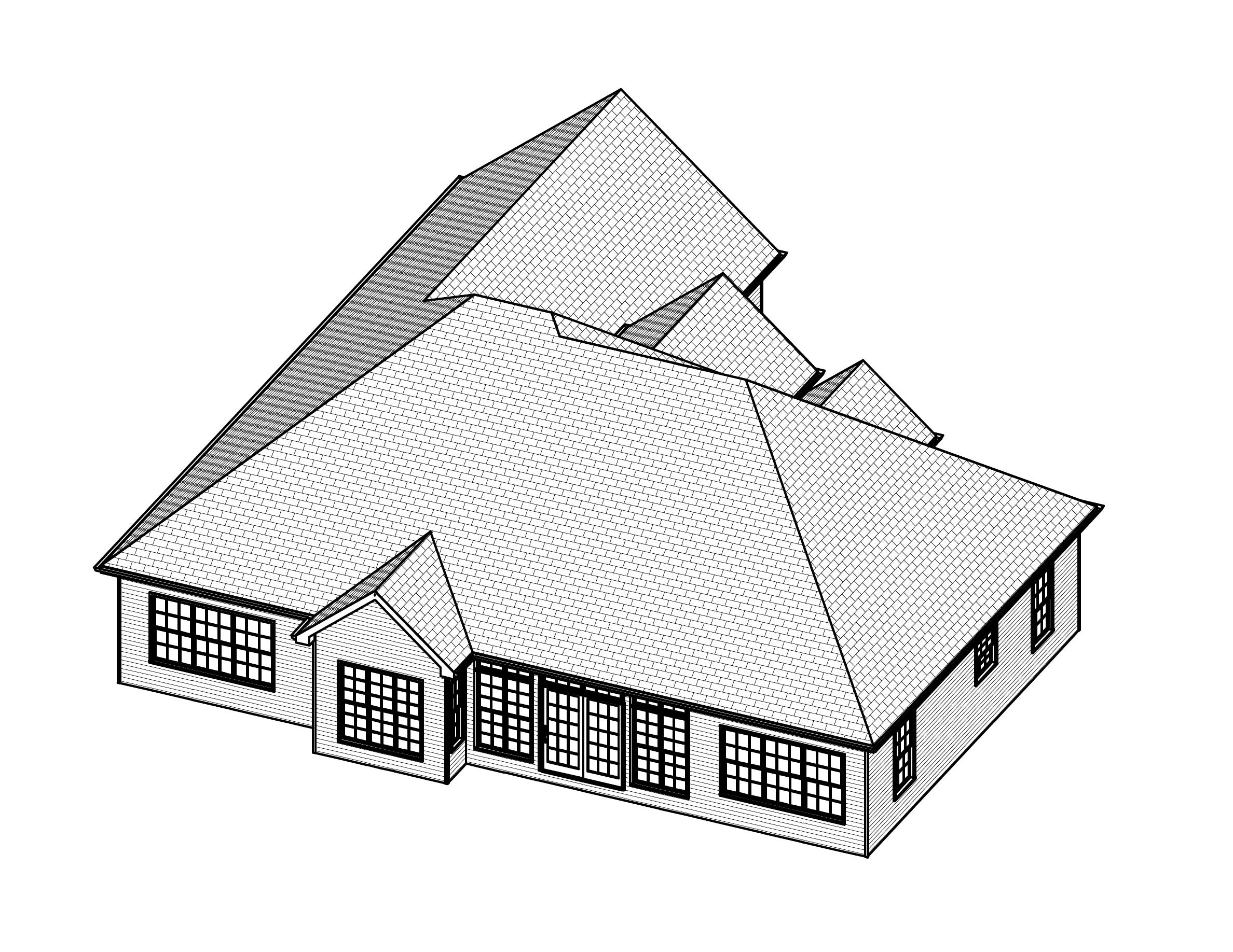 3D Floor Plan of this 3-Bedroom, 1890 Sq Ft Plan - 148-1006