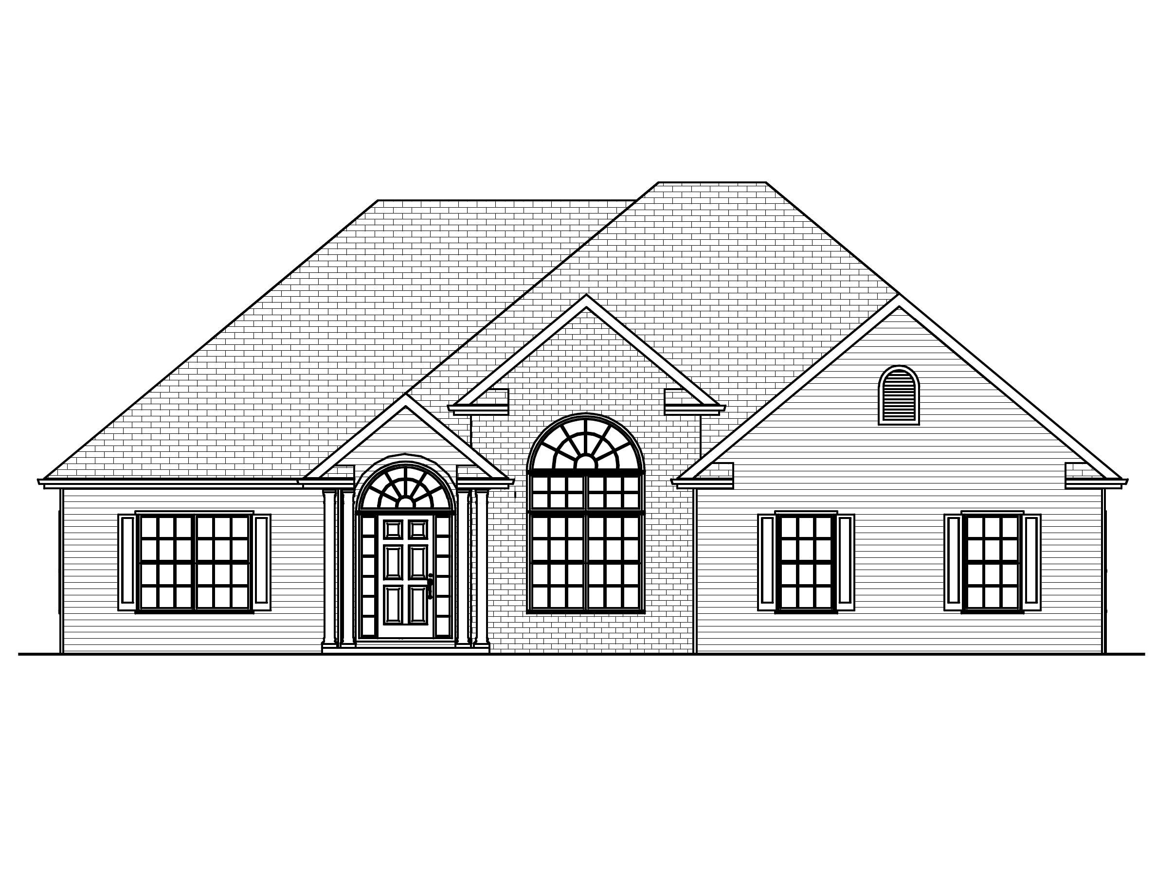 Home Plan Front Elevation of this 3-Bedroom,1890 Sq Ft Plan -148-1006