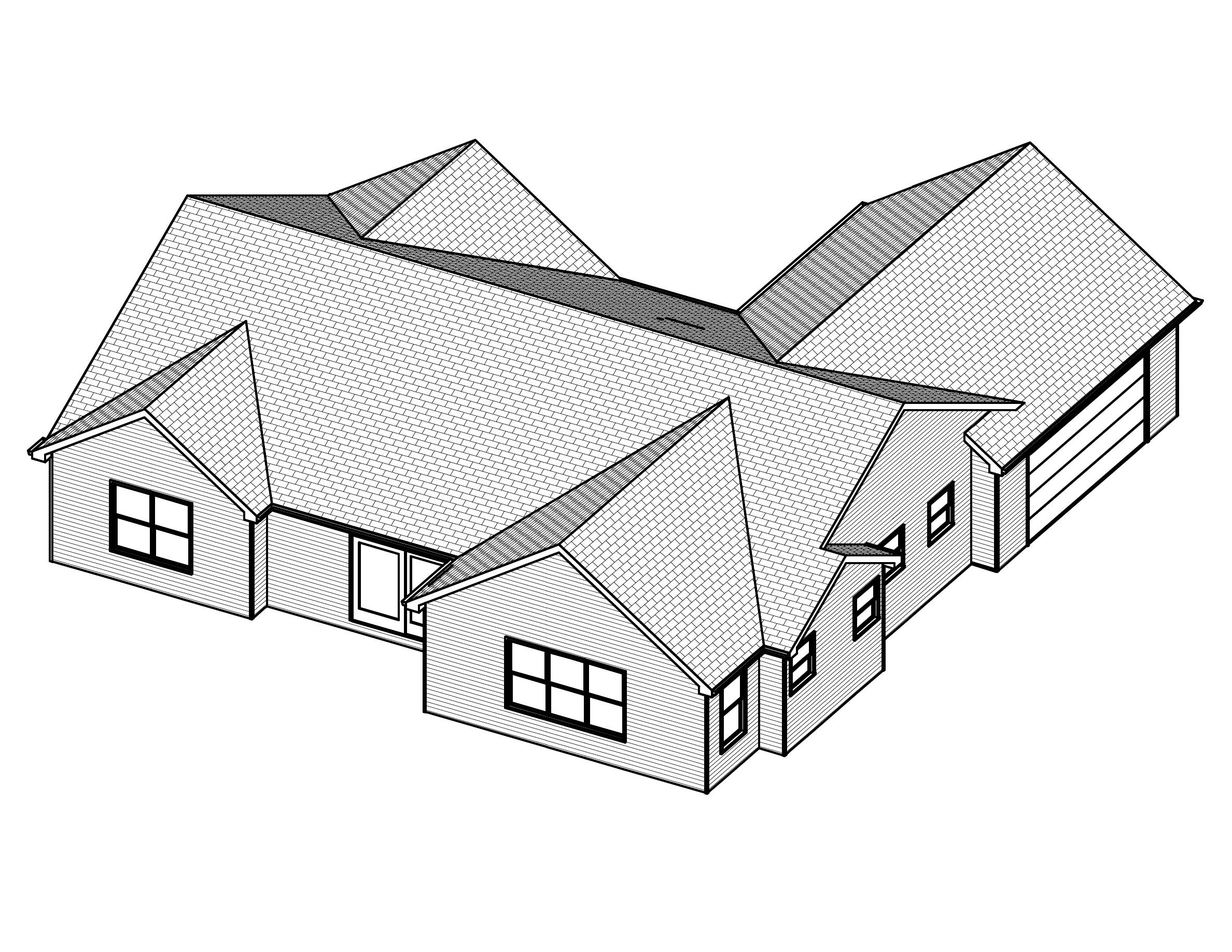 3D Floor Plan of this 3-Bedroom, 1980 Sq Ft Plan - 148-1007