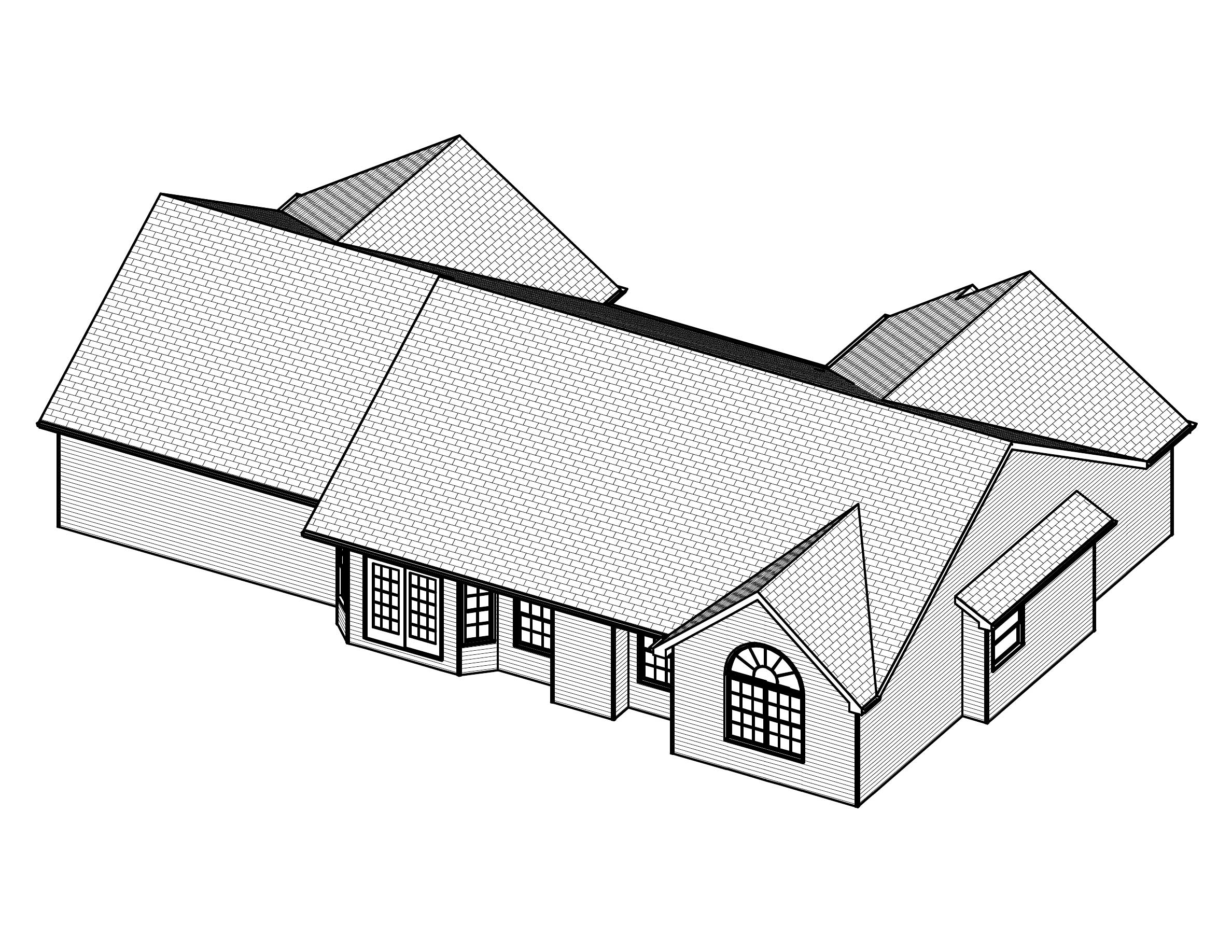 3D Floor Plan of this 3-Bedroom, 1780 Sq Ft Plan - 148-1014