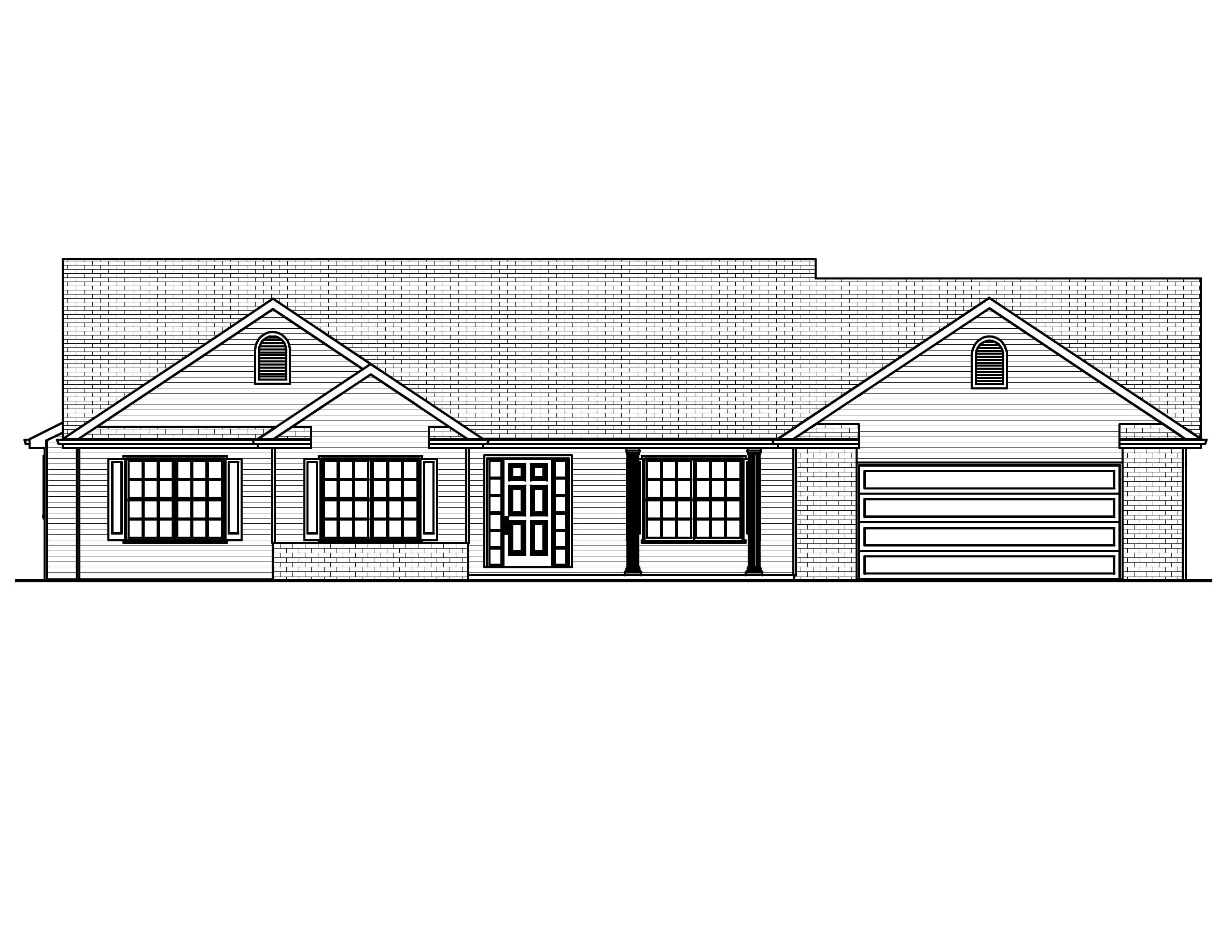Home Plan Front Elevation of this 3-Bedroom,1780 Sq Ft Plan -148-1014