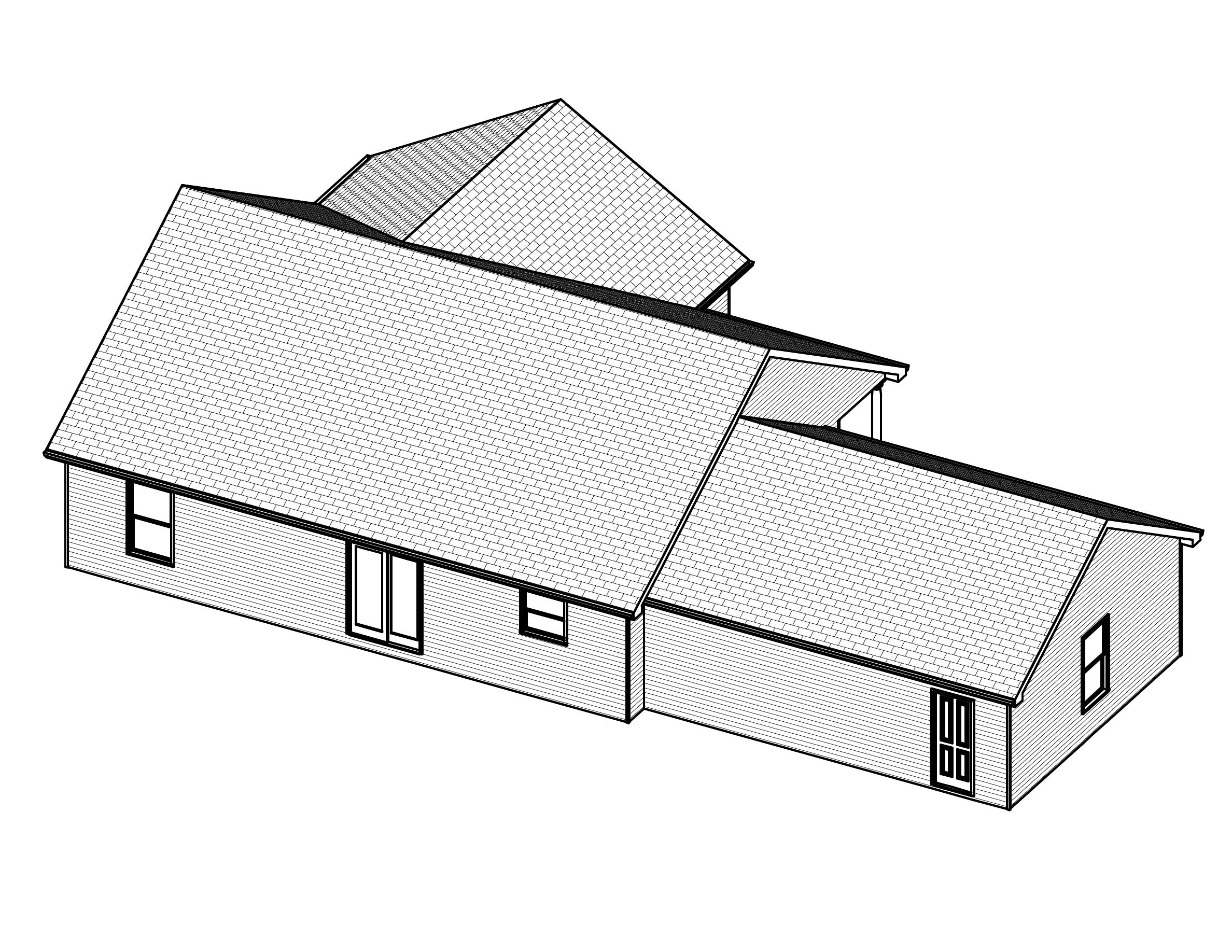 3D Floor Plan of this 3-Bedroom, 1478 Sq Ft Plan - 148-1015