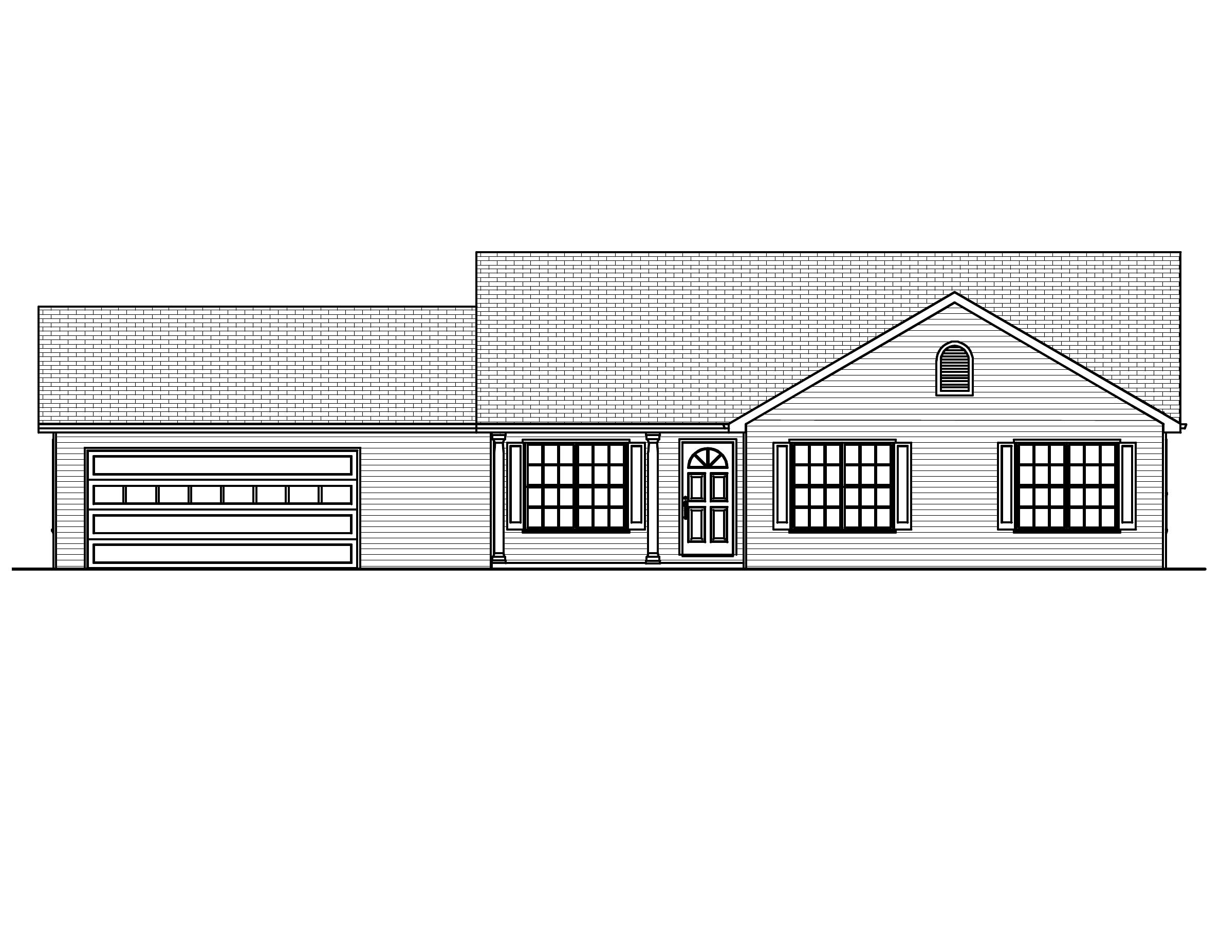 Home Plan Front Elevation of this 3-Bedroom,1478 Sq Ft Plan -148-1015