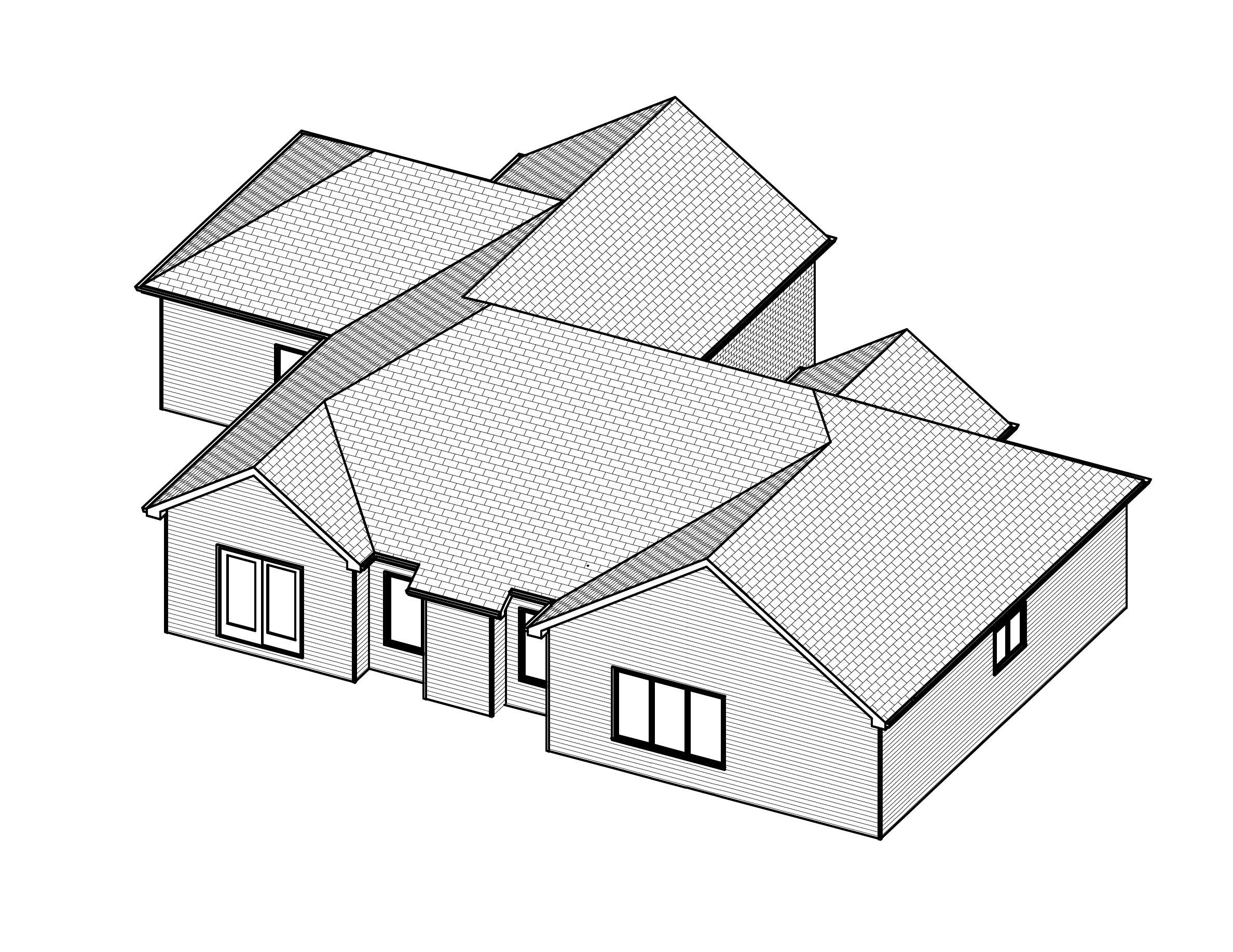 3D Floor Plan of this 3-Bedroom, 1540 Sq Ft Plan - 148-1016