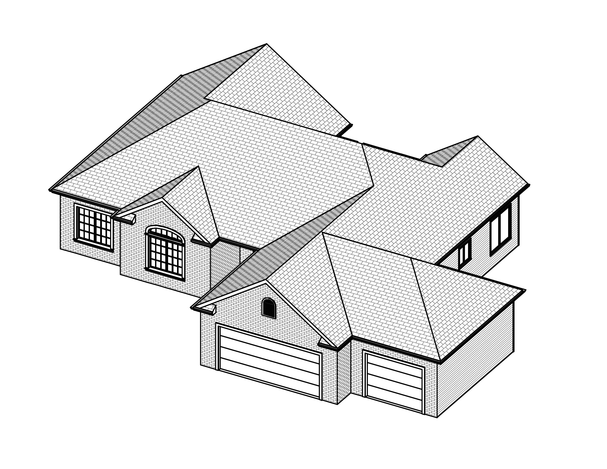 3D Floor Plan of this 3-Bedroom, 1540 Sq Ft Plan - 148-1016