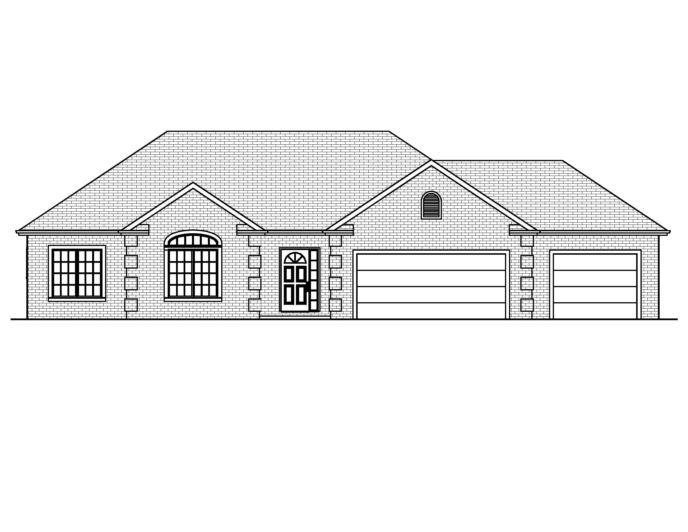 Home Plan Front Elevation of this 3-Bedroom,1540 Sq Ft Plan -148-1016