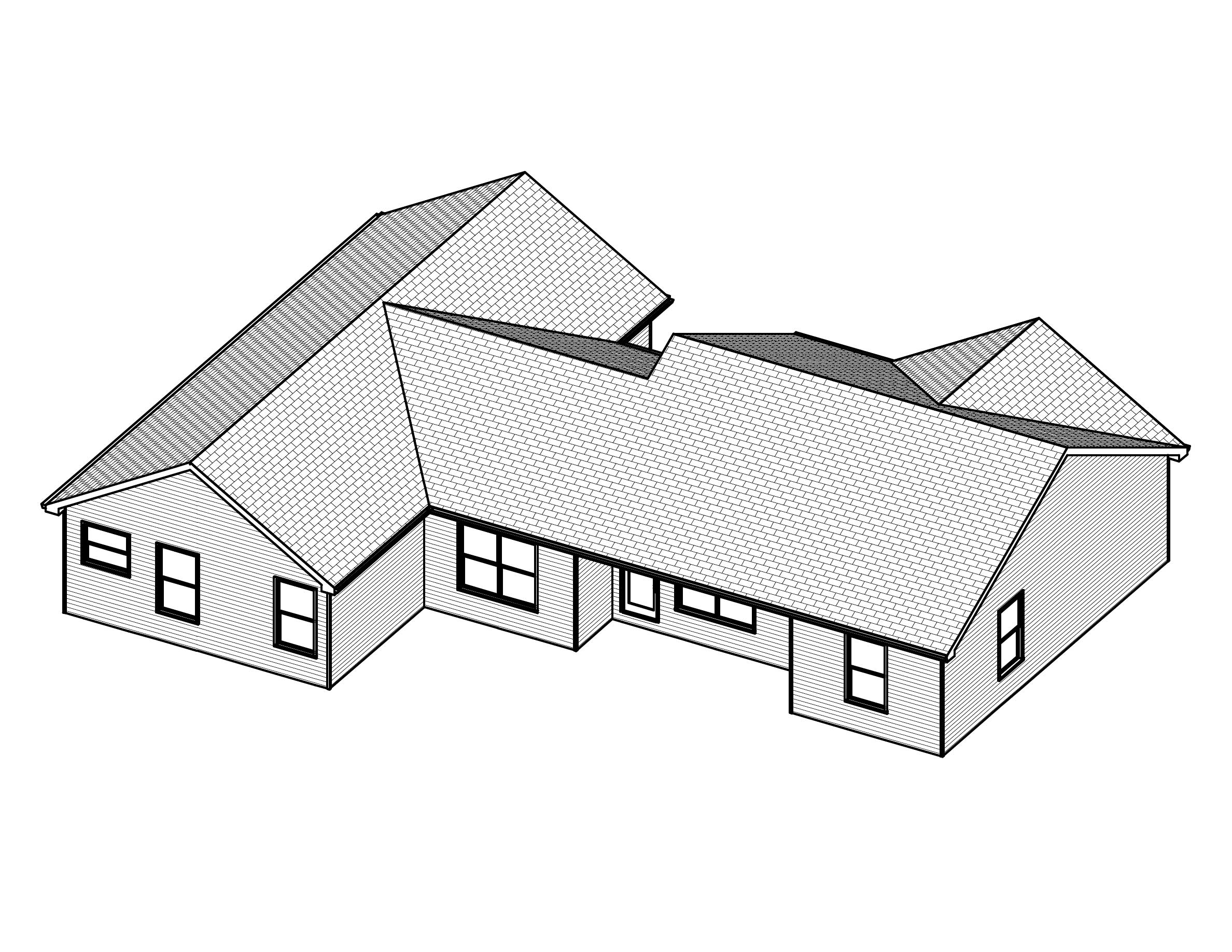 3D Floor Plan of this 3-Bedroom, 1538 Sq Ft Plan - 148-1019