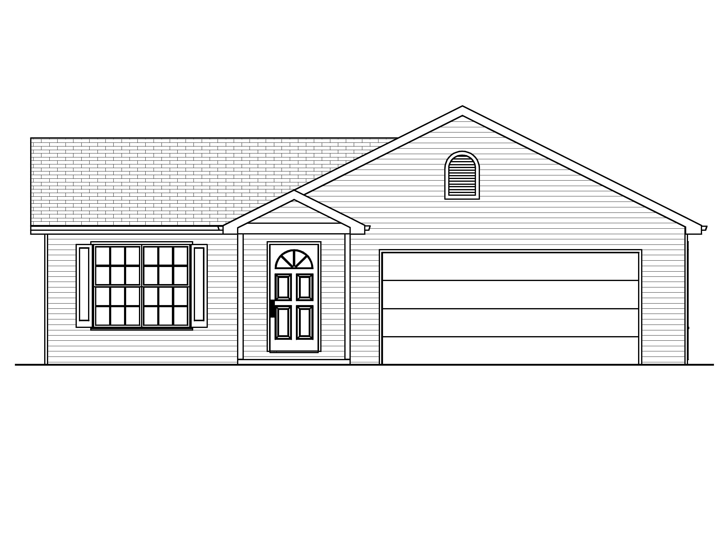 Home Plan Front Elevation of this 3-Bedroom,1200 Sq Ft Plan -148-1021