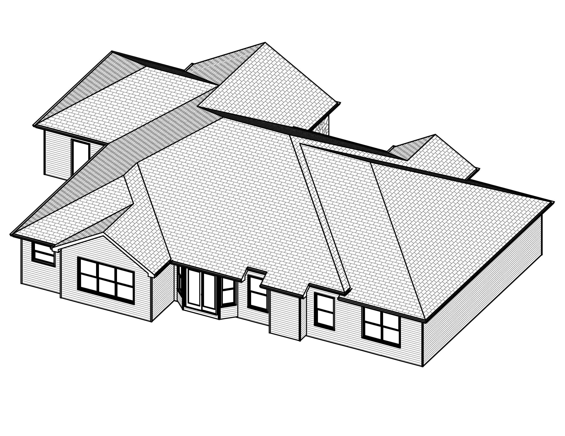 3D Floor Plan of this 3-Bedroom, 2136 Sq Ft Plan - 148-1022