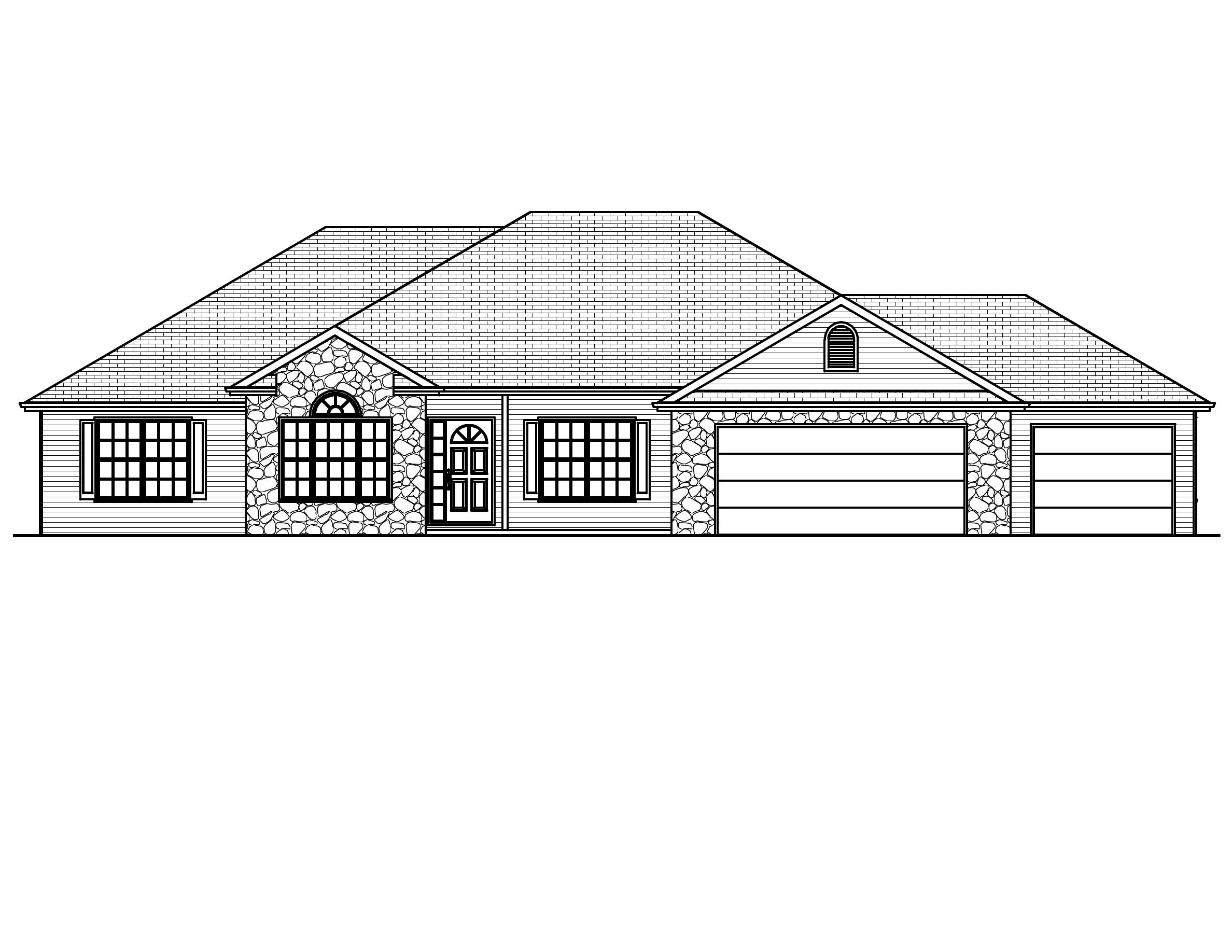 Home Plan Front Elevation of this 3-Bedroom,2136 Sq Ft Plan -148-1022