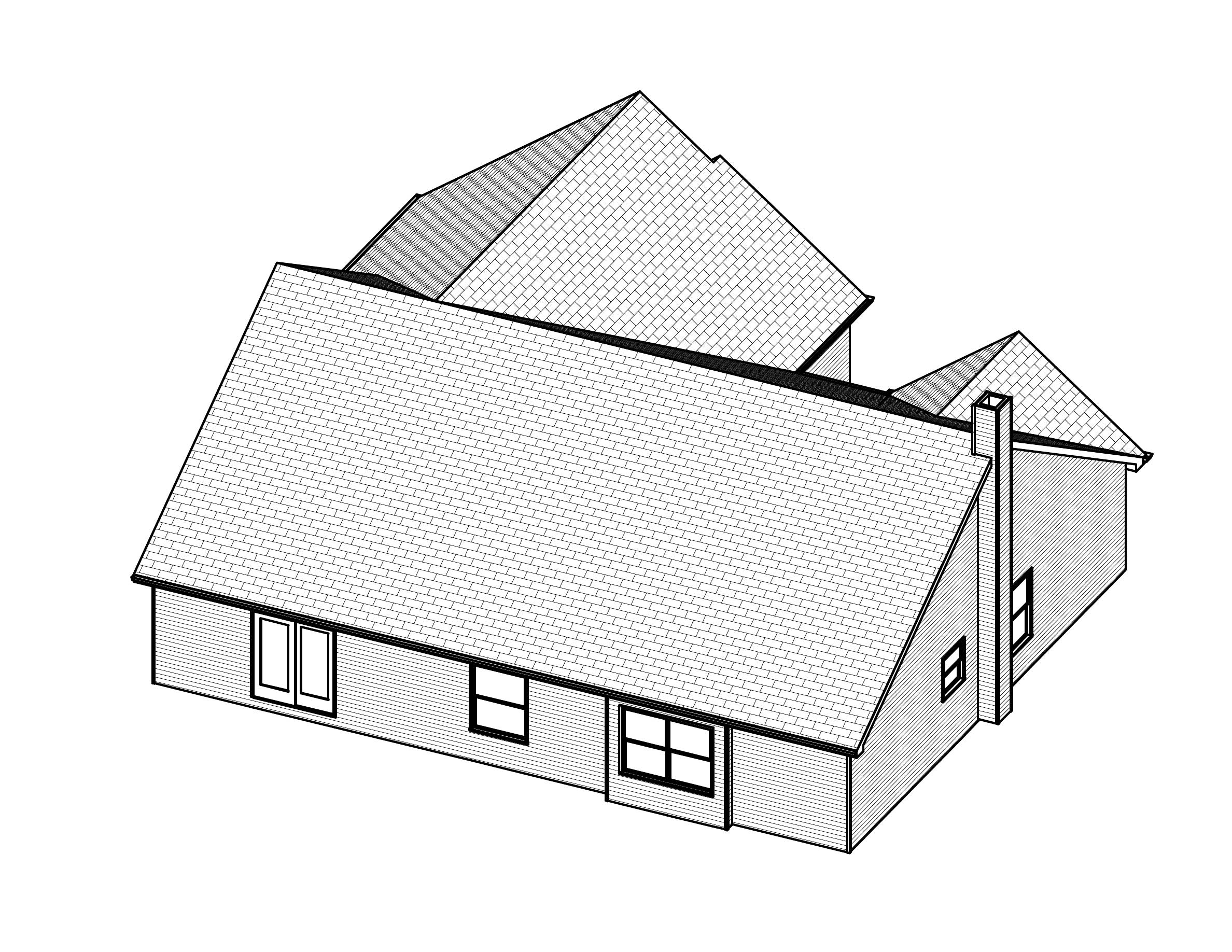 3D Floor Plan of this 3-Bedroom, 1912 Sq Ft Plan - 148-1023