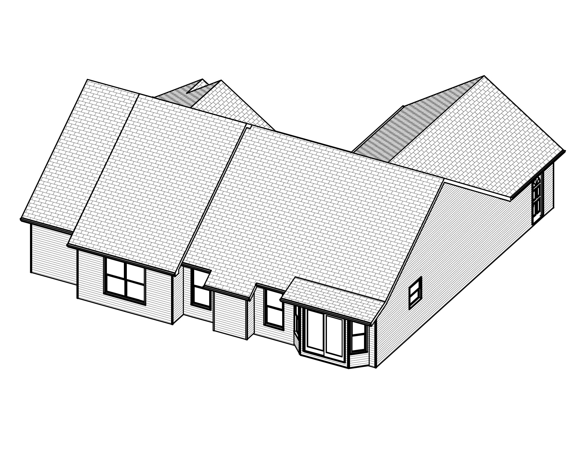 3D Floor Plan of this 3-Bedroom, 1484 Sq Ft Plan - 148-1024