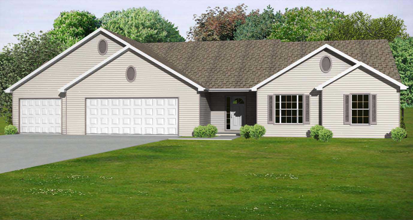 Front elevation of Country home (ThePlanCollection: House Plan #148-1028)