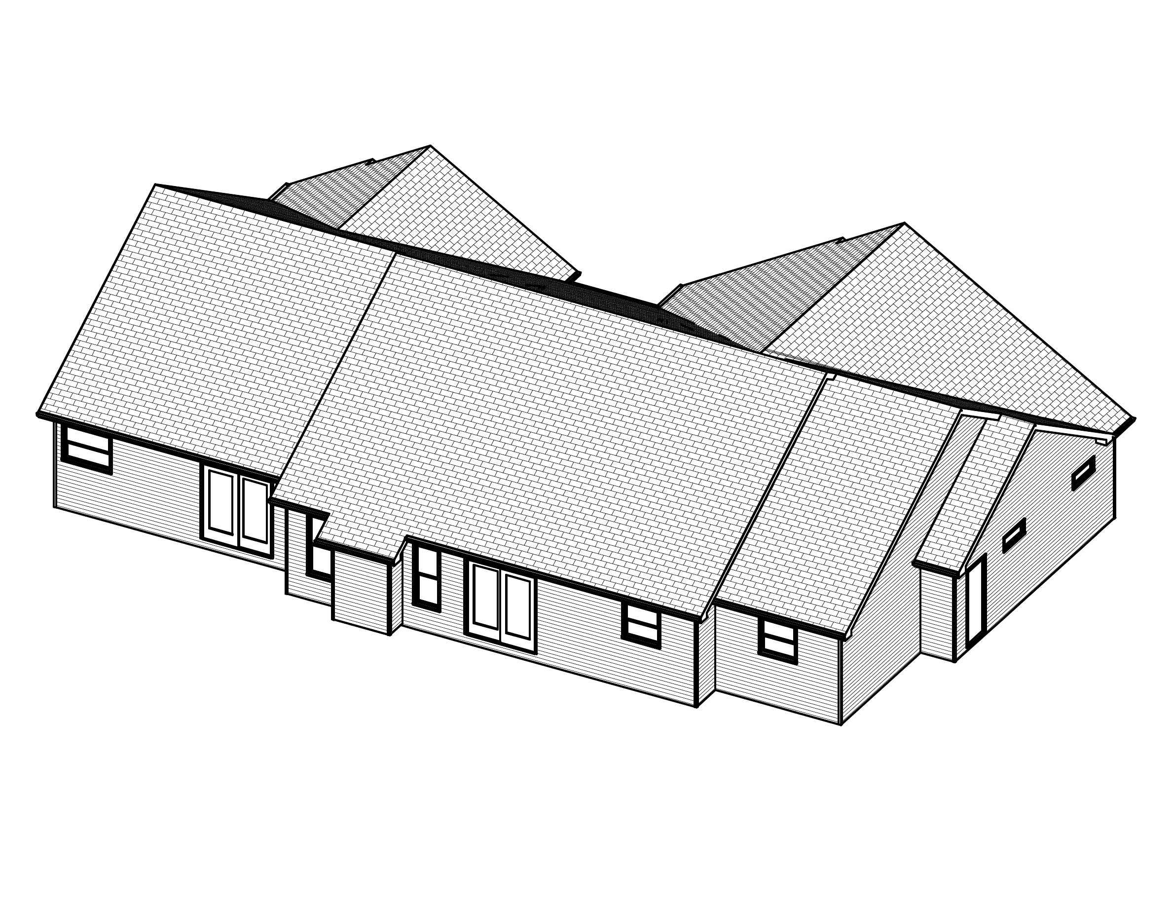 3D Floor Plan of this 3-Bedroom, 1806 Sq Ft Plan - 148-1028