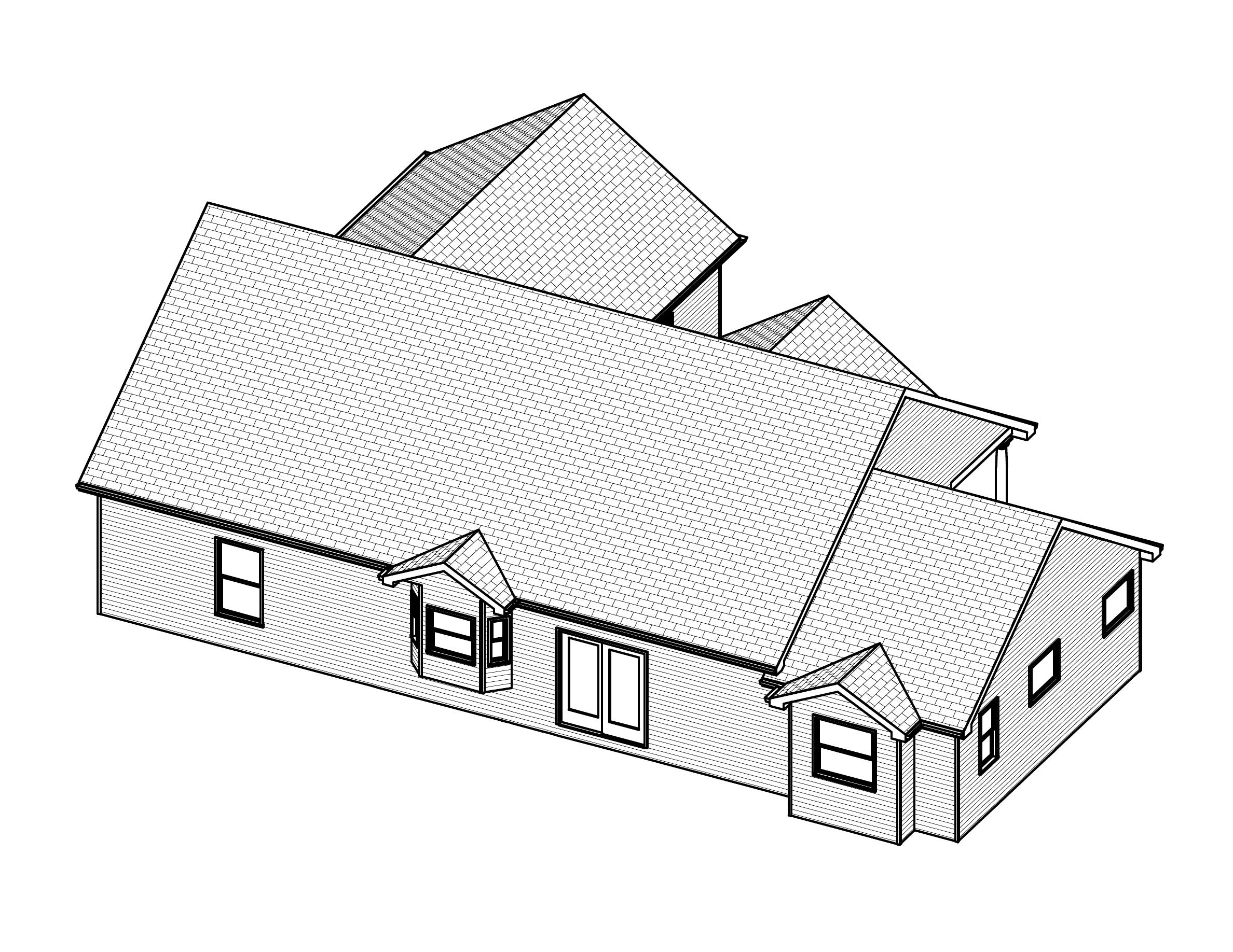 3D Floor Plan of this 3-Bedroom, 1456 Sq Ft Plan - 148-1029