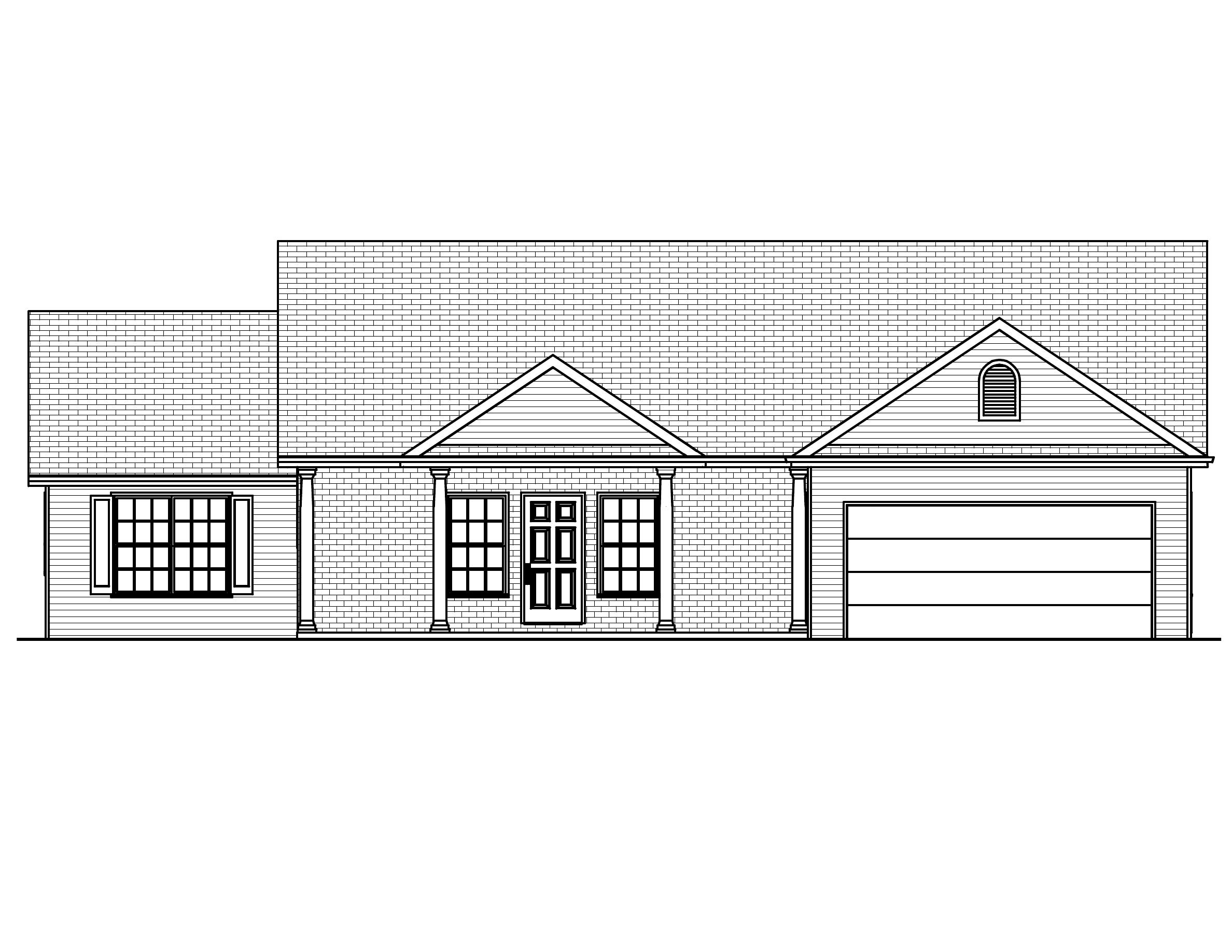 Home Plan Front Elevation of this 3-Bedroom,1456 Sq Ft Plan -148-1029