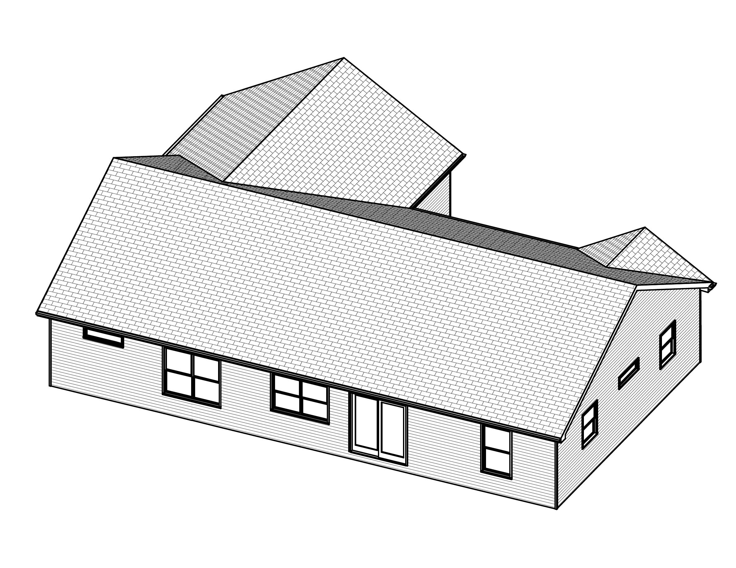3D Floor Plan of this 3-Bedroom, 1434 Sq Ft Plan - 148-1033