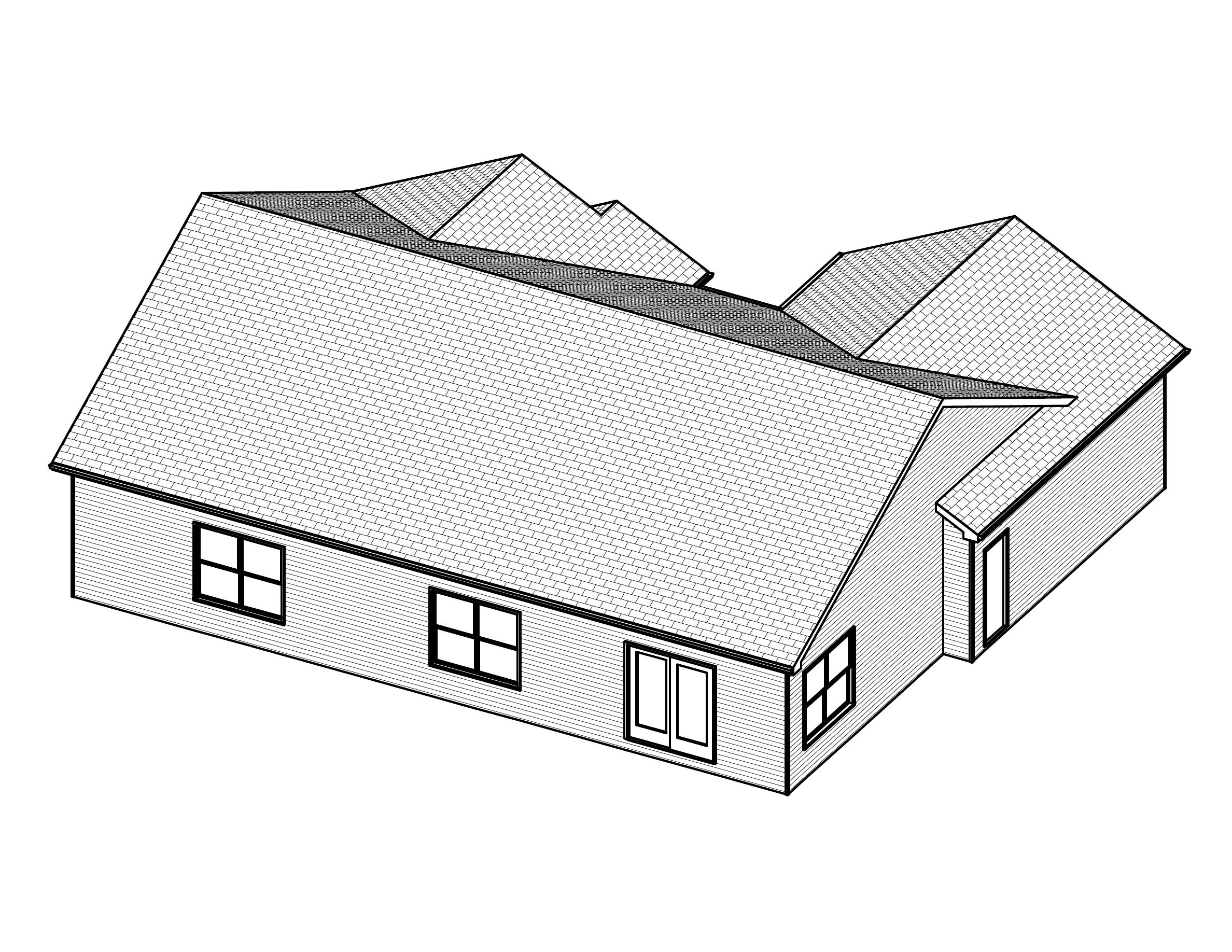 3D Floor Plan of this 3-Bedroom, 1516 Sq Ft Plan - 148-1034