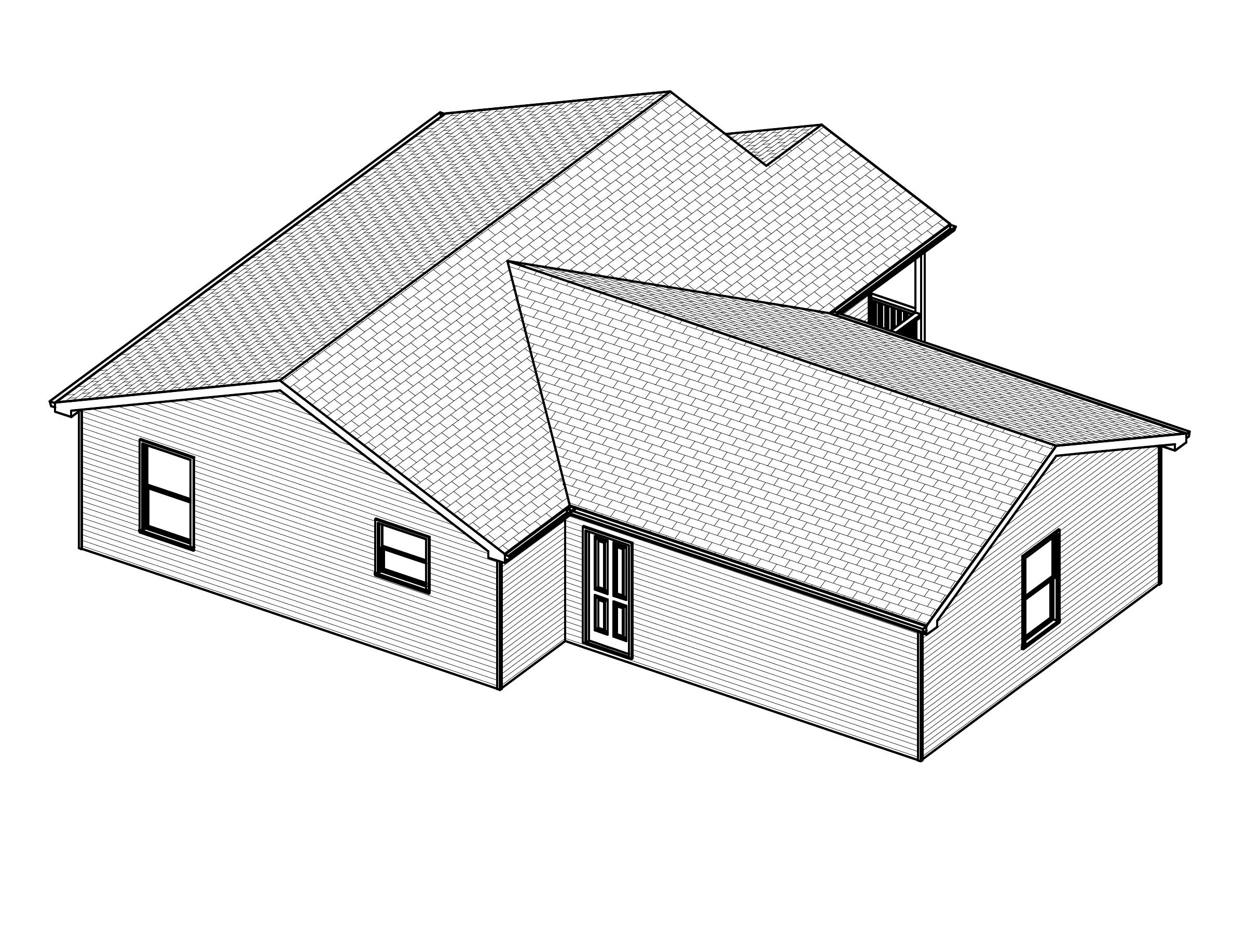 3D Floor Plan of this 2-Bedroom, 884 Sq Ft Plan - 148-1039