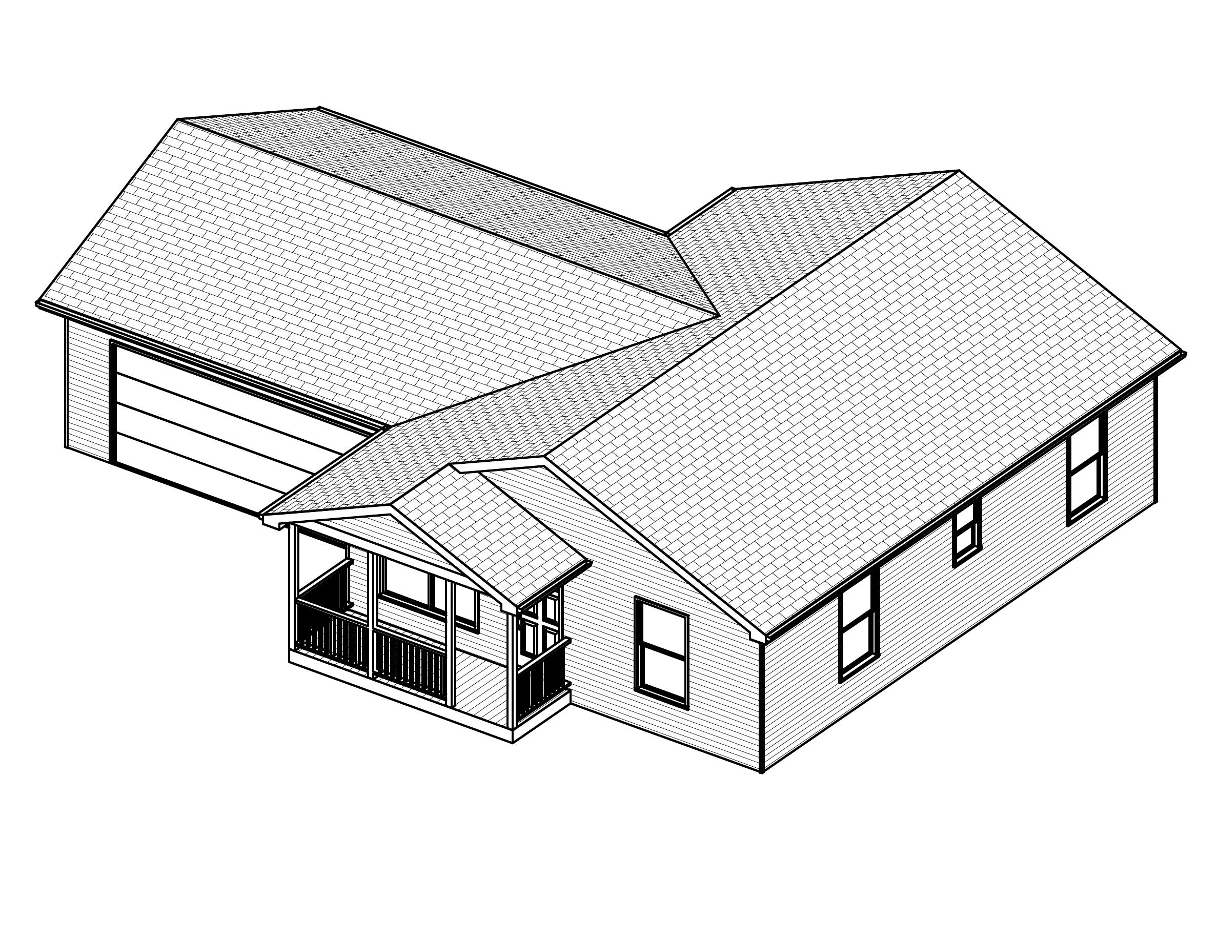3D Floor Plan of this 2-Bedroom, 884 Sq Ft Plan - 148-1039