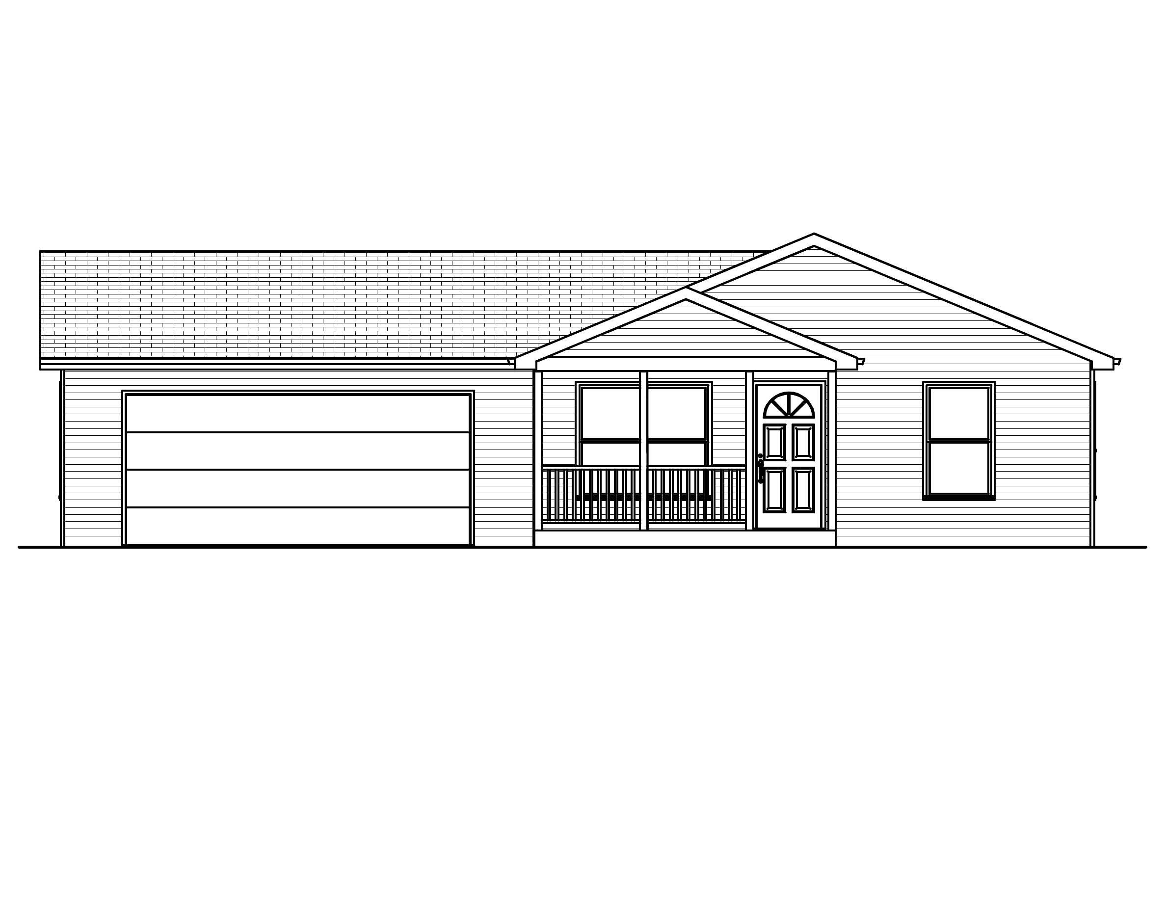 Home Plan Front Elevation of this 2-Bedroom,884 Sq Ft Plan -148-1039