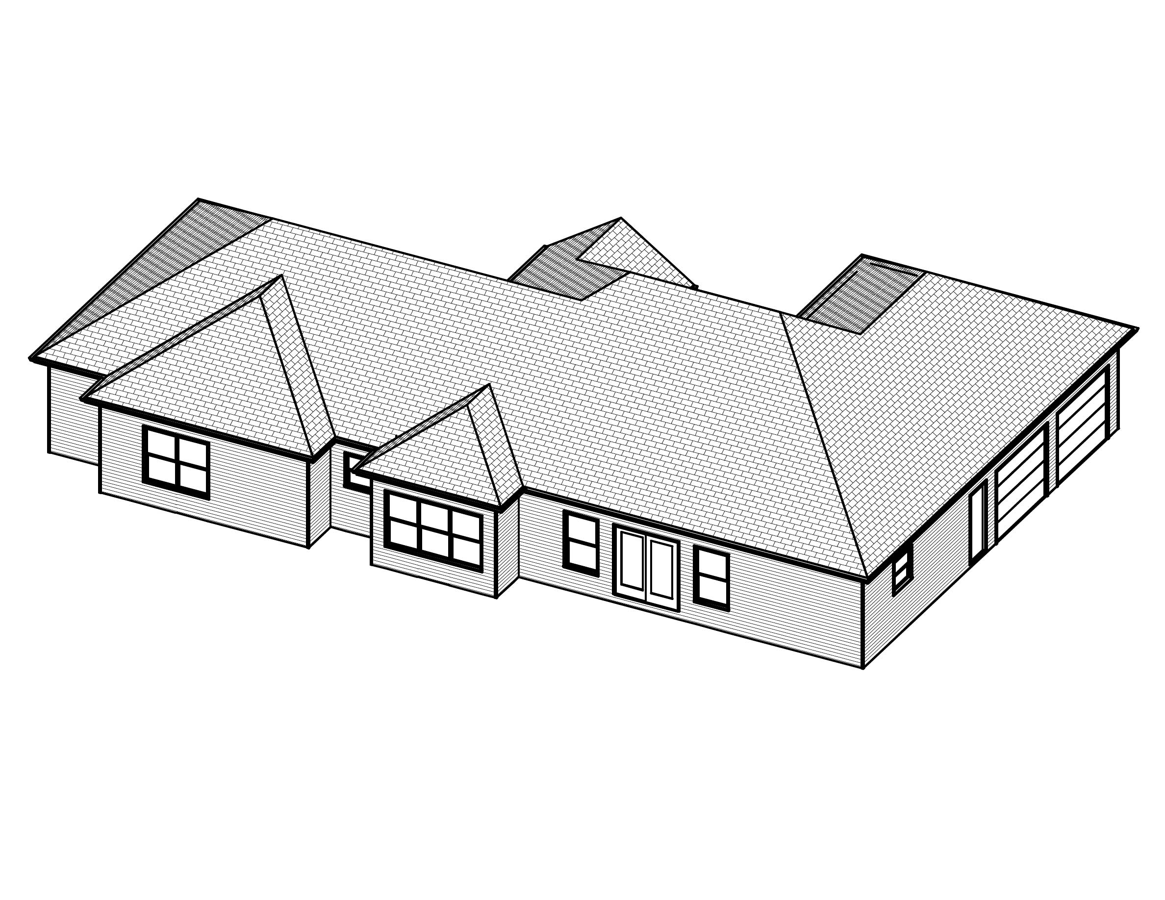 3D Floor Plan of this 3-Bedroom, 2090 Sq Ft Plan - 148-1040
