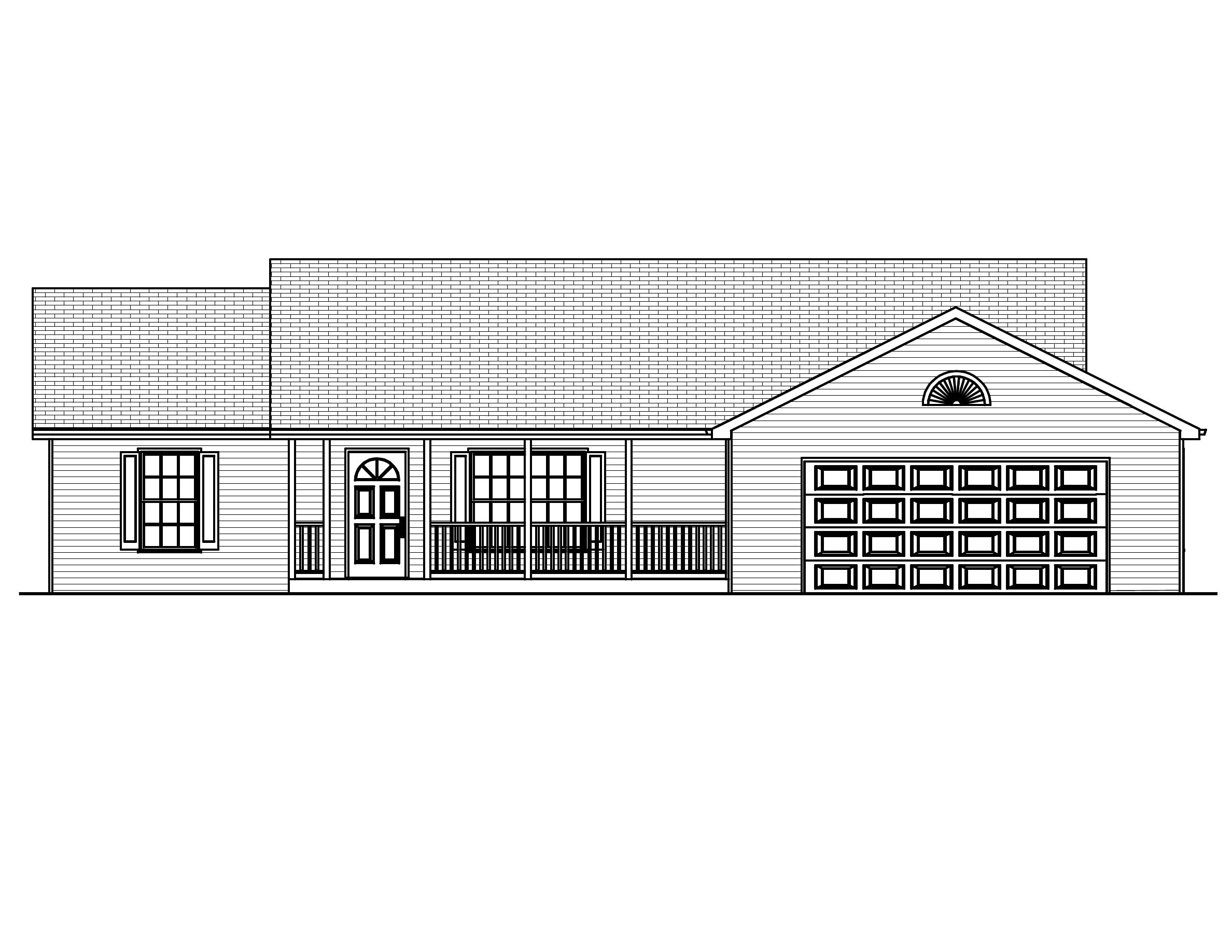 Home Plan Front Elevation of this 3-Bedroom,1408 Sq Ft Plan -148-1044