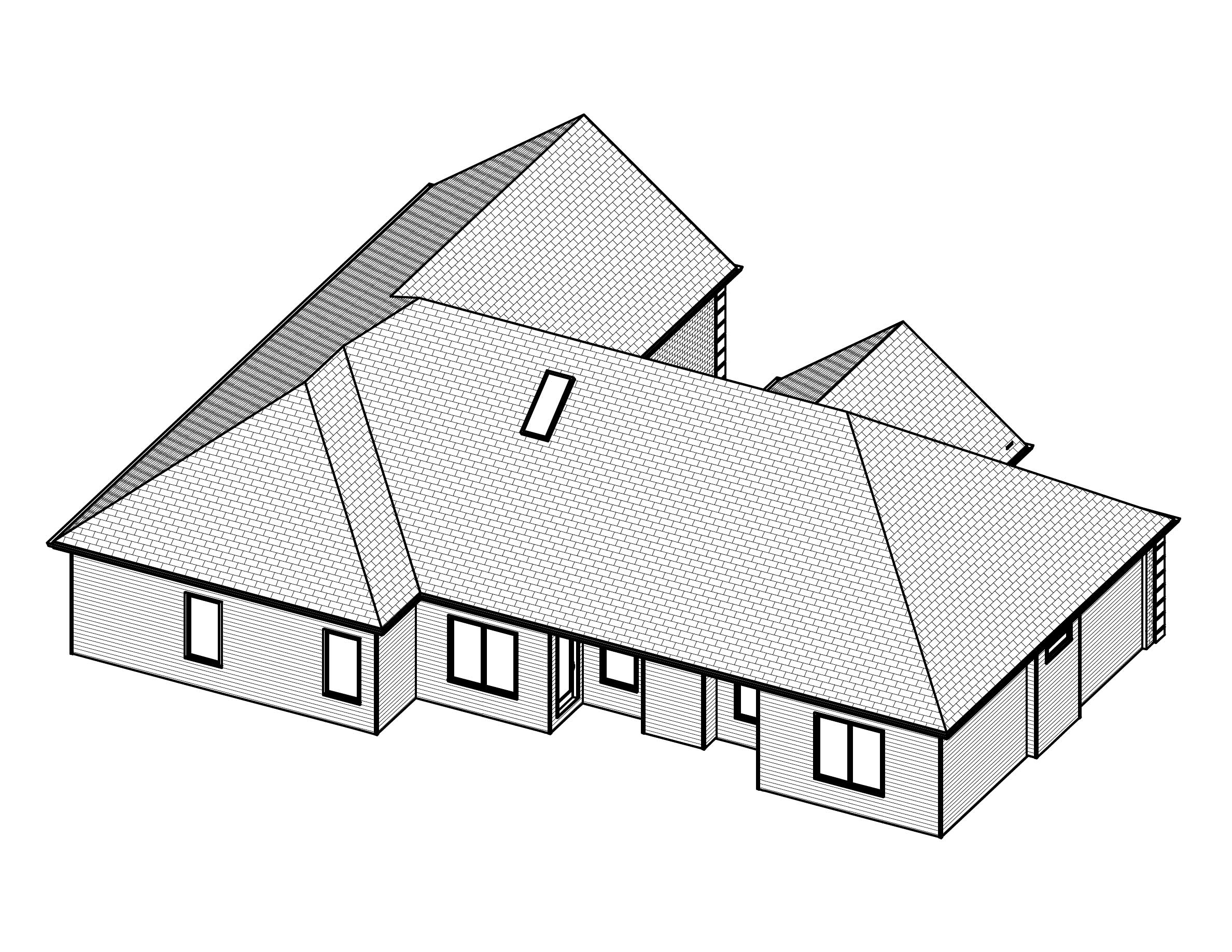 3D Floor Plan of this 3-Bedroom, 2224 Sq Ft Plan - 148-1045