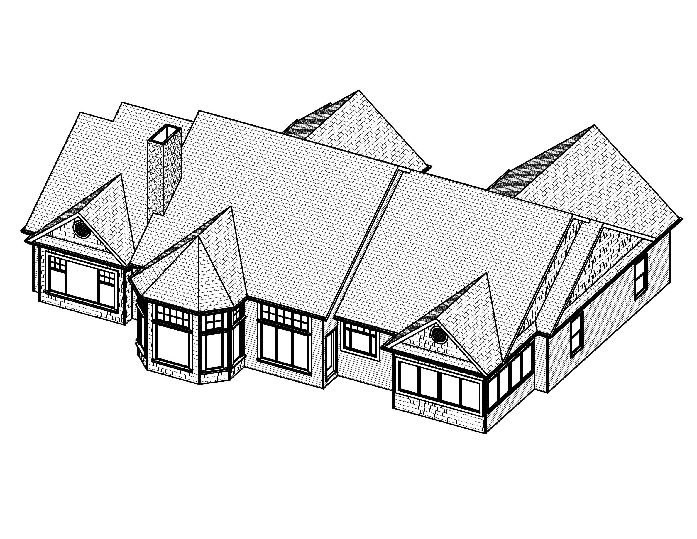 3D Floor Plan of this 3-Bedroom, 2082 Sq Ft Plan - 148-1046