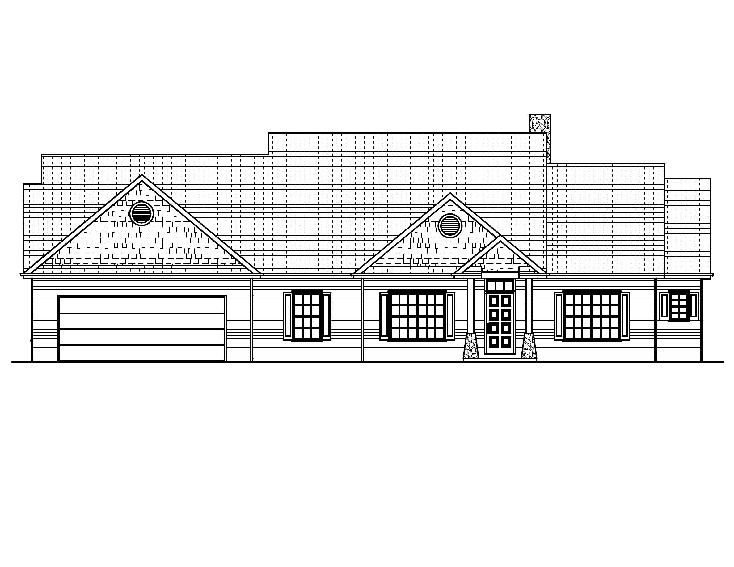 Home Plan Front Elevation of this 3-Bedroom,2082 Sq Ft Plan -148-1046