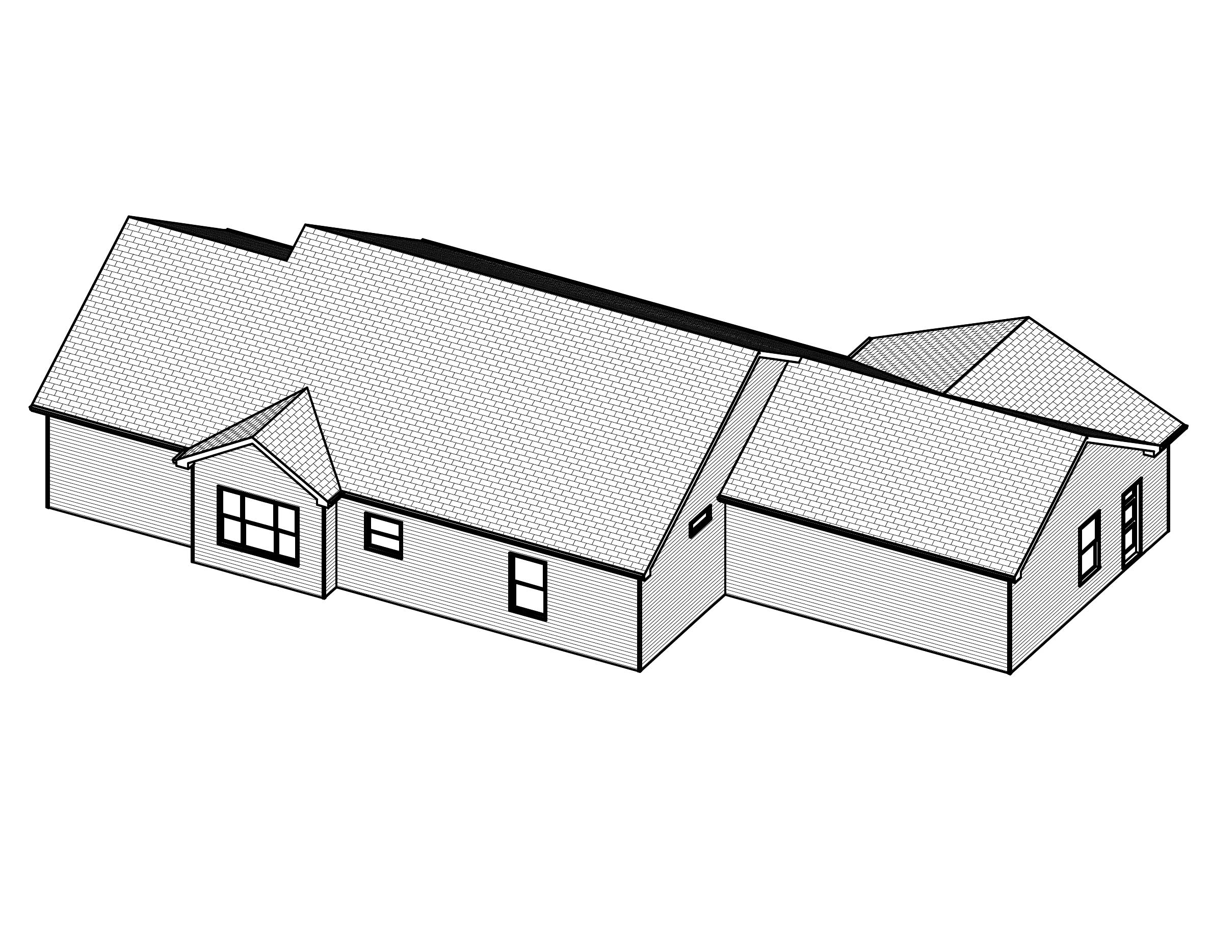 3D Floor Plan of this 3-Bedroom, 1542 Sq Ft Plan - 148-1048