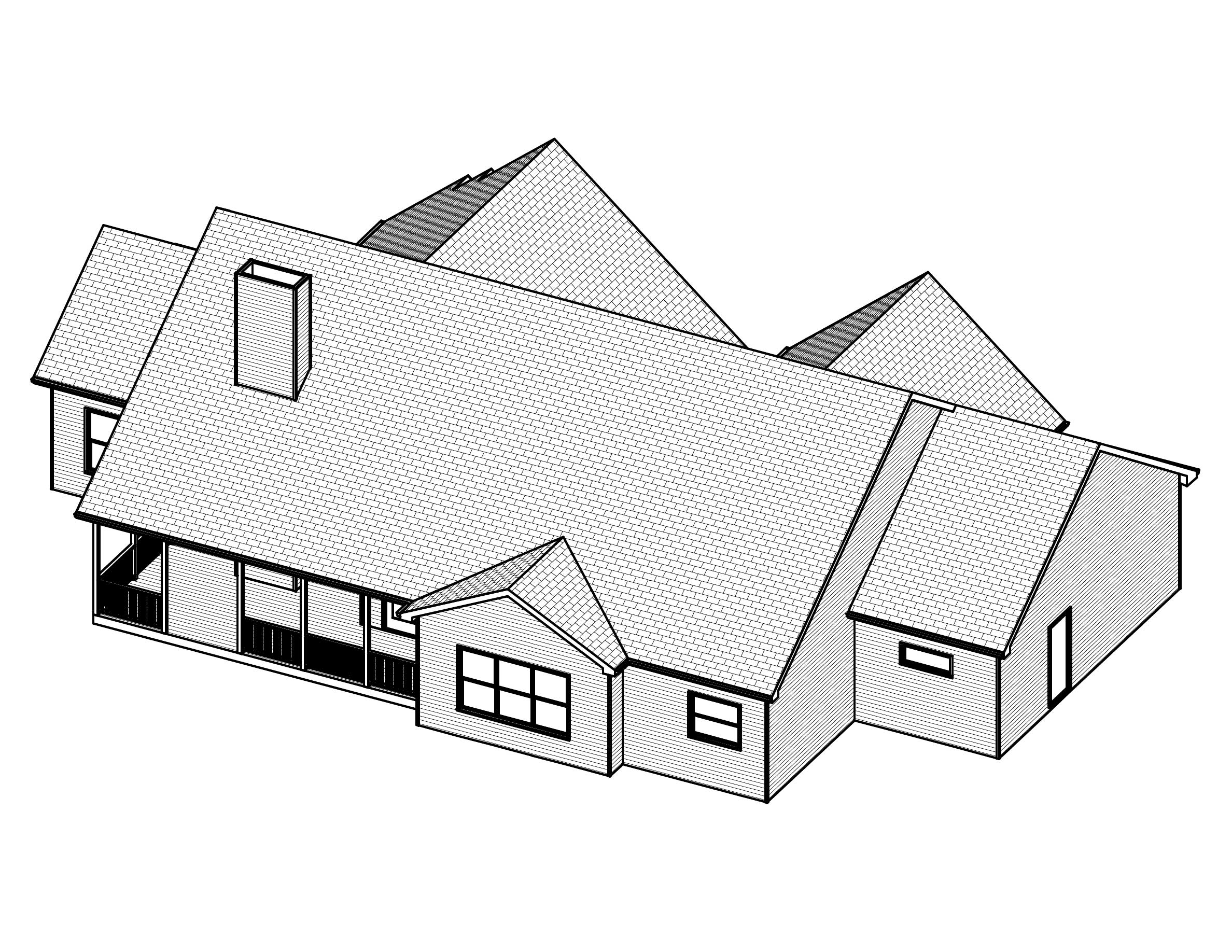 3D Floor Plan of this 3-Bedroom, 1862 Sq Ft Plan - 148-1049