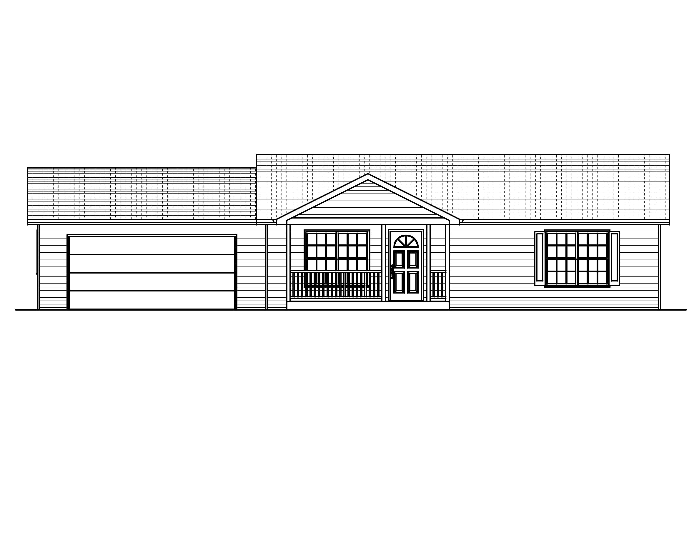 Home Plan Front Elevation of this 3-Bedroom,1064 Sq Ft Plan -148-1050