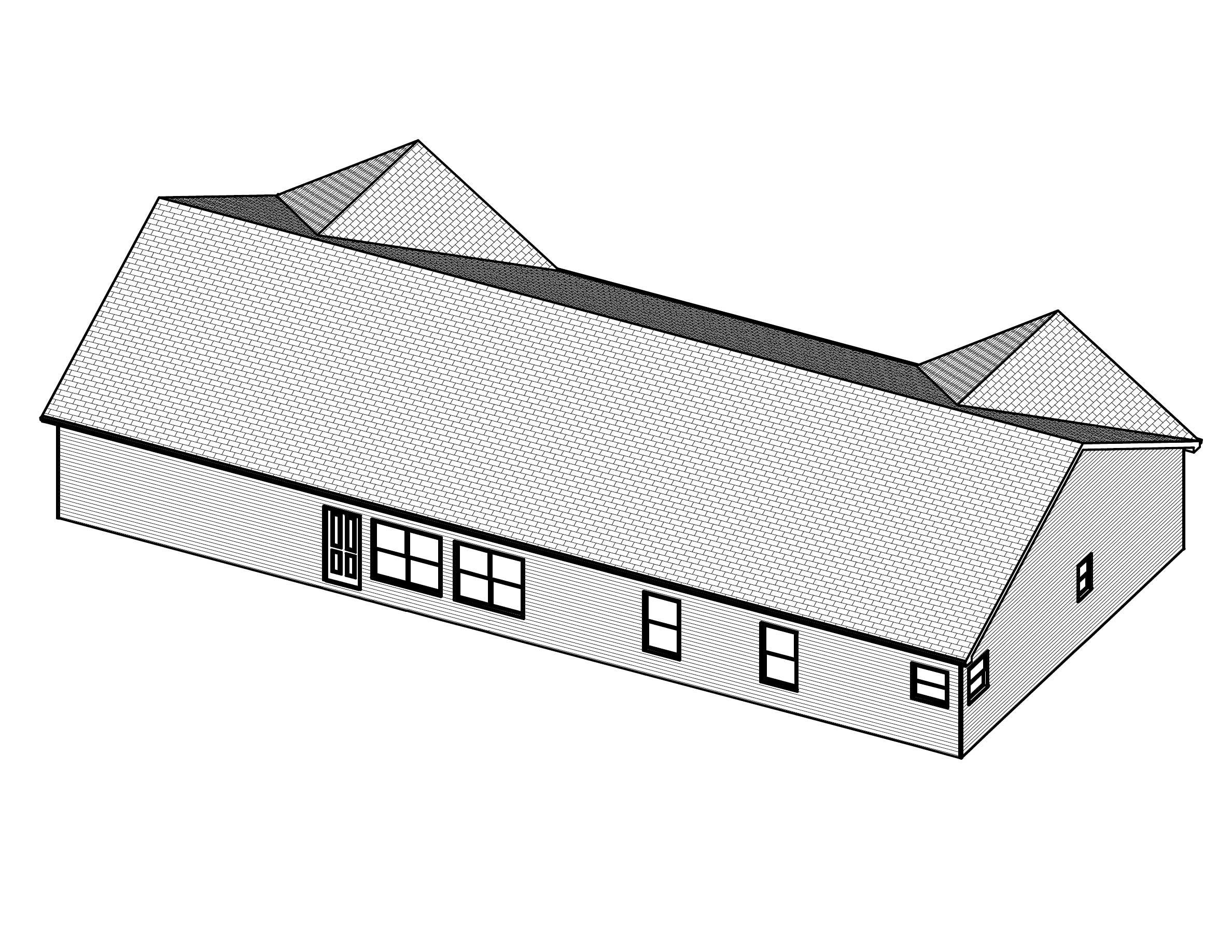 3D Floor Plan of this 4-Bedroom, 2016 Sq Ft Plan - 148-1052