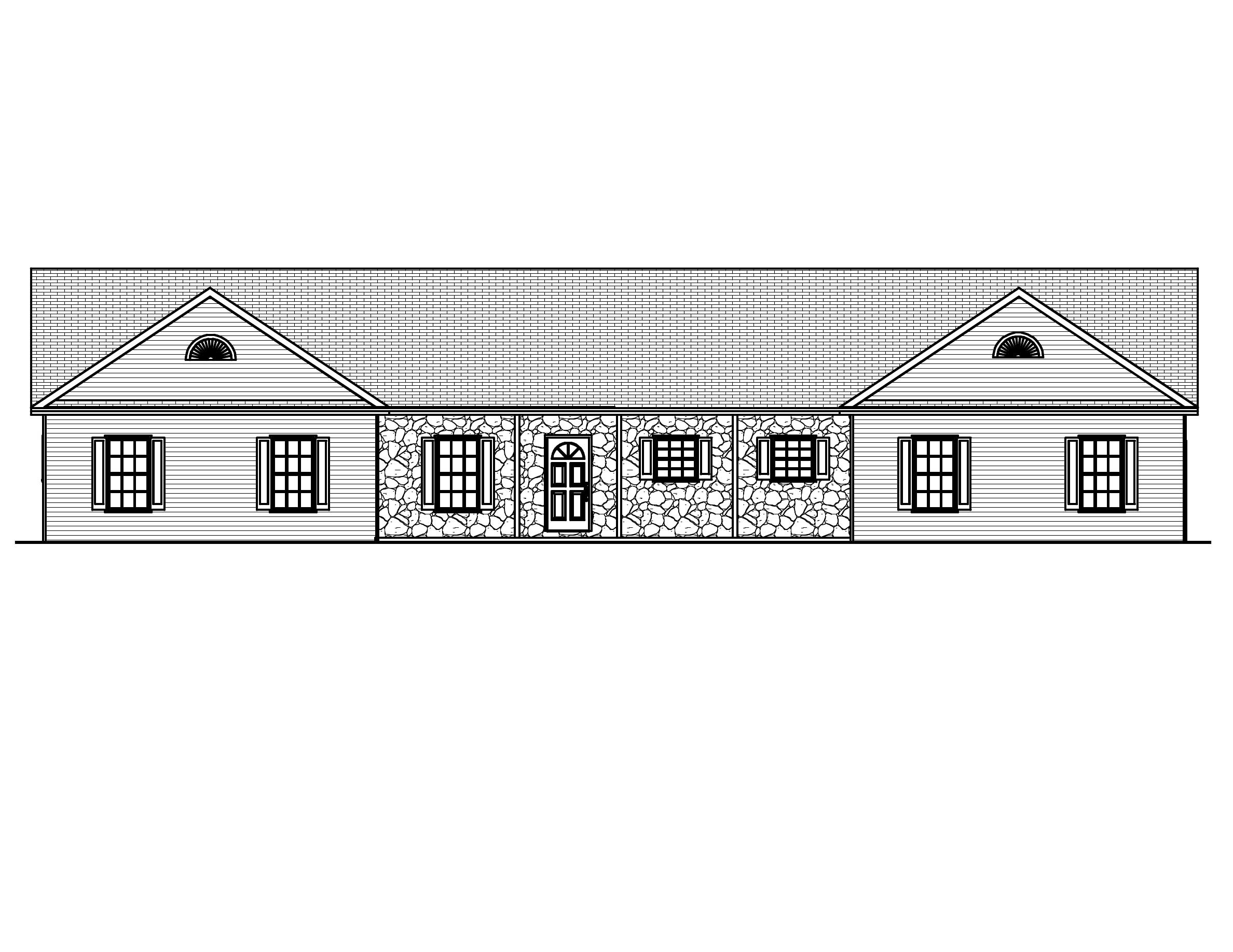 Home Plan Front Elevation of this 4-Bedroom,2016 Sq Ft Plan -148-1052
