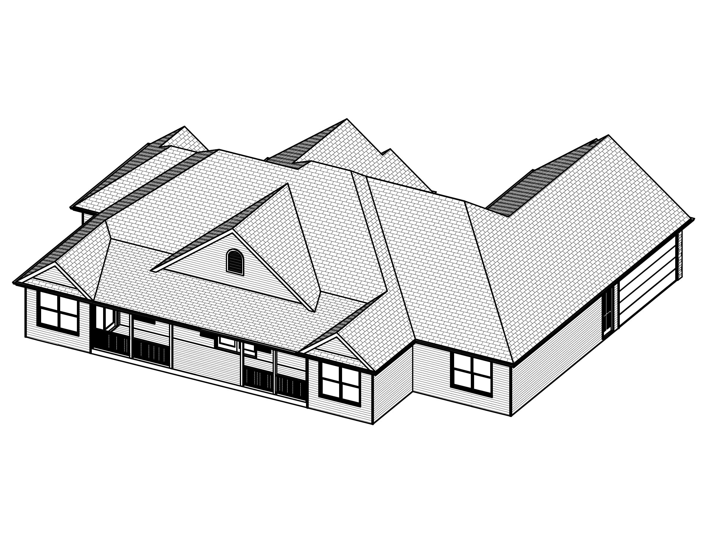 3D Floor Plan of this 3-Bedroom, 2360 Sq Ft Plan - 148-1056