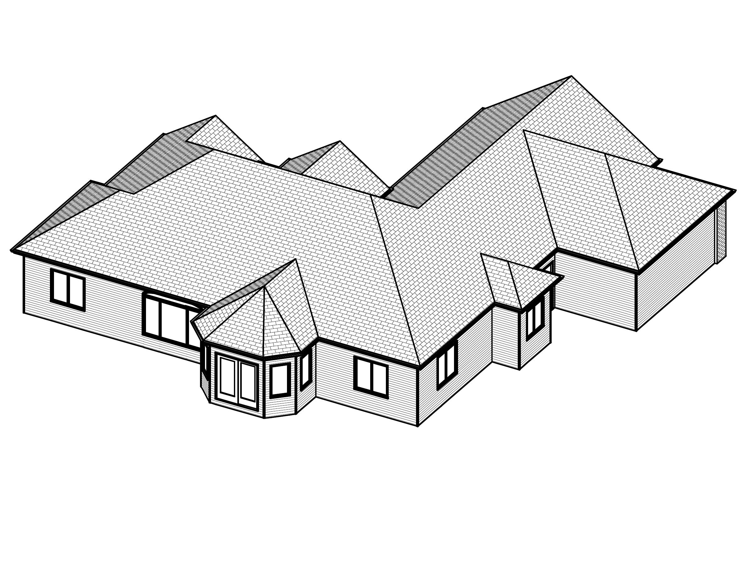 3D Floor Plan of this 3-Bedroom, 1968 Sq Ft Plan - 148-1057