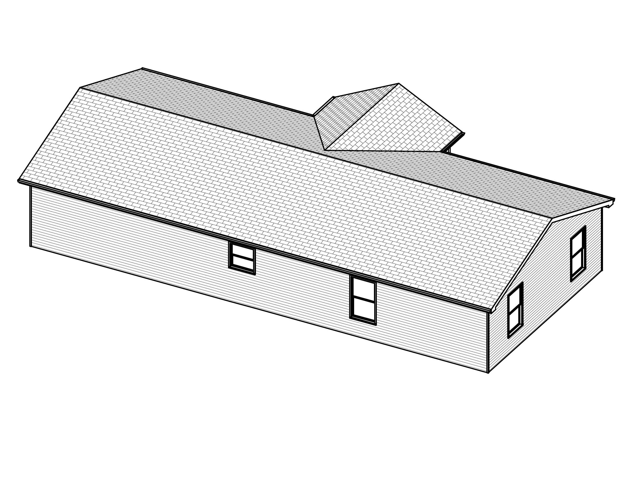 3D Floor Plan of this 3-Bedroom, 936 Sq Ft Plan - 148-1058