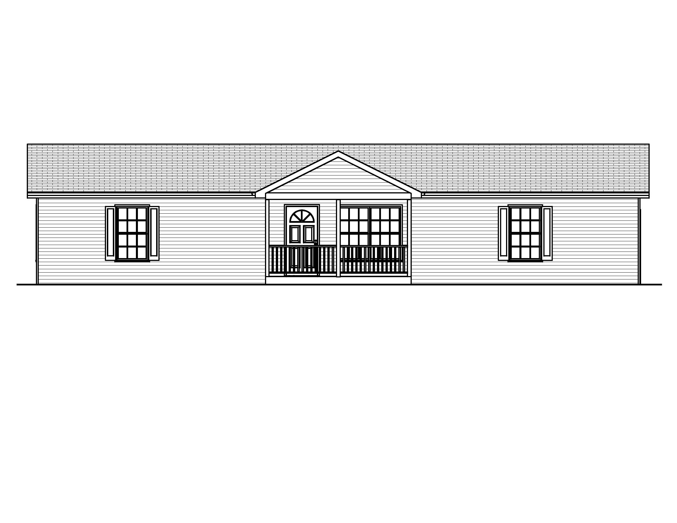 Home Plan Front Elevation of this 3-Bedroom,936 Sq Ft Plan -148-1058