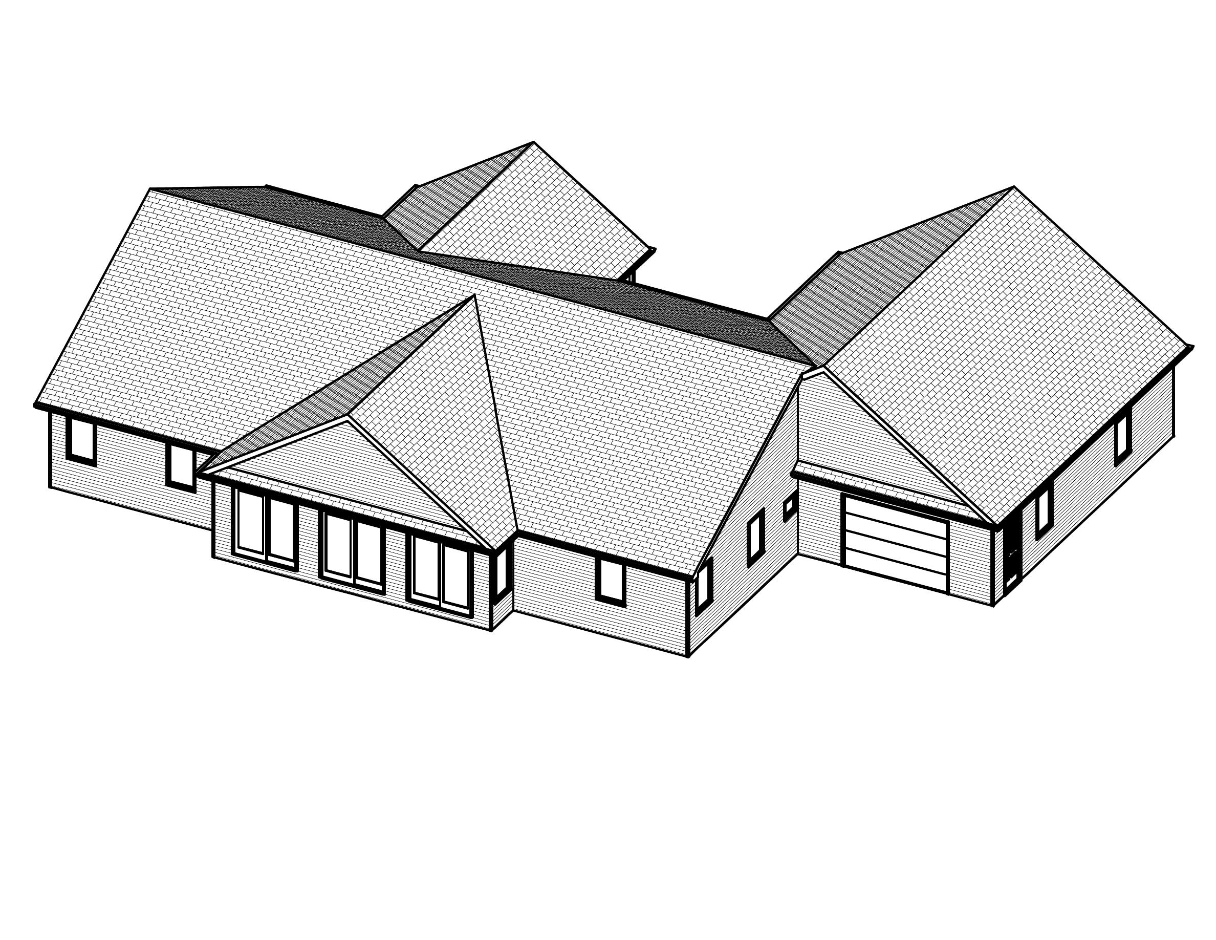 3D Floor Plan of this 3-Bedroom, 2322 Sq Ft Plan - 148-1059