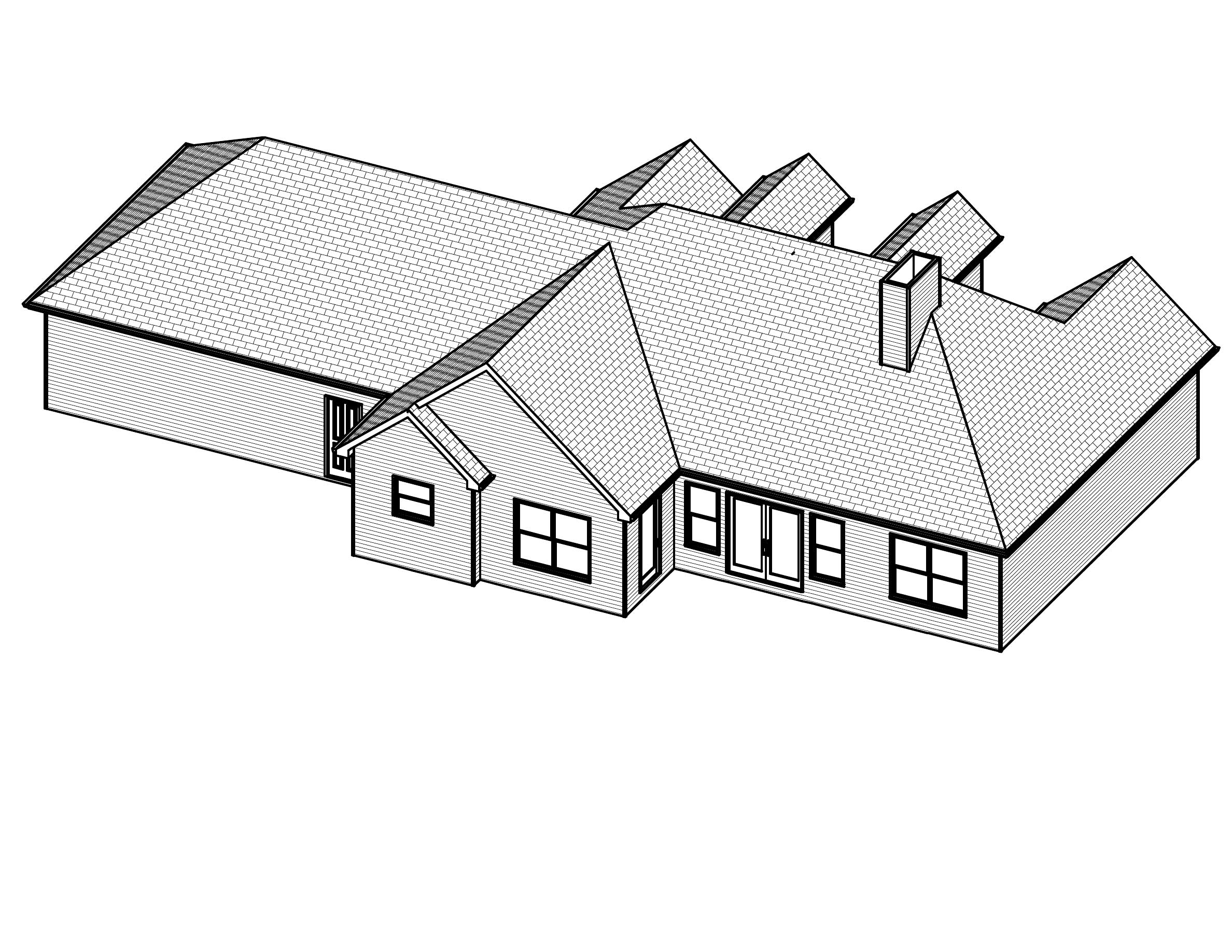 3D Floor Plan of this 3-Bedroom, 1528 Sq Ft Plan - 148-1062