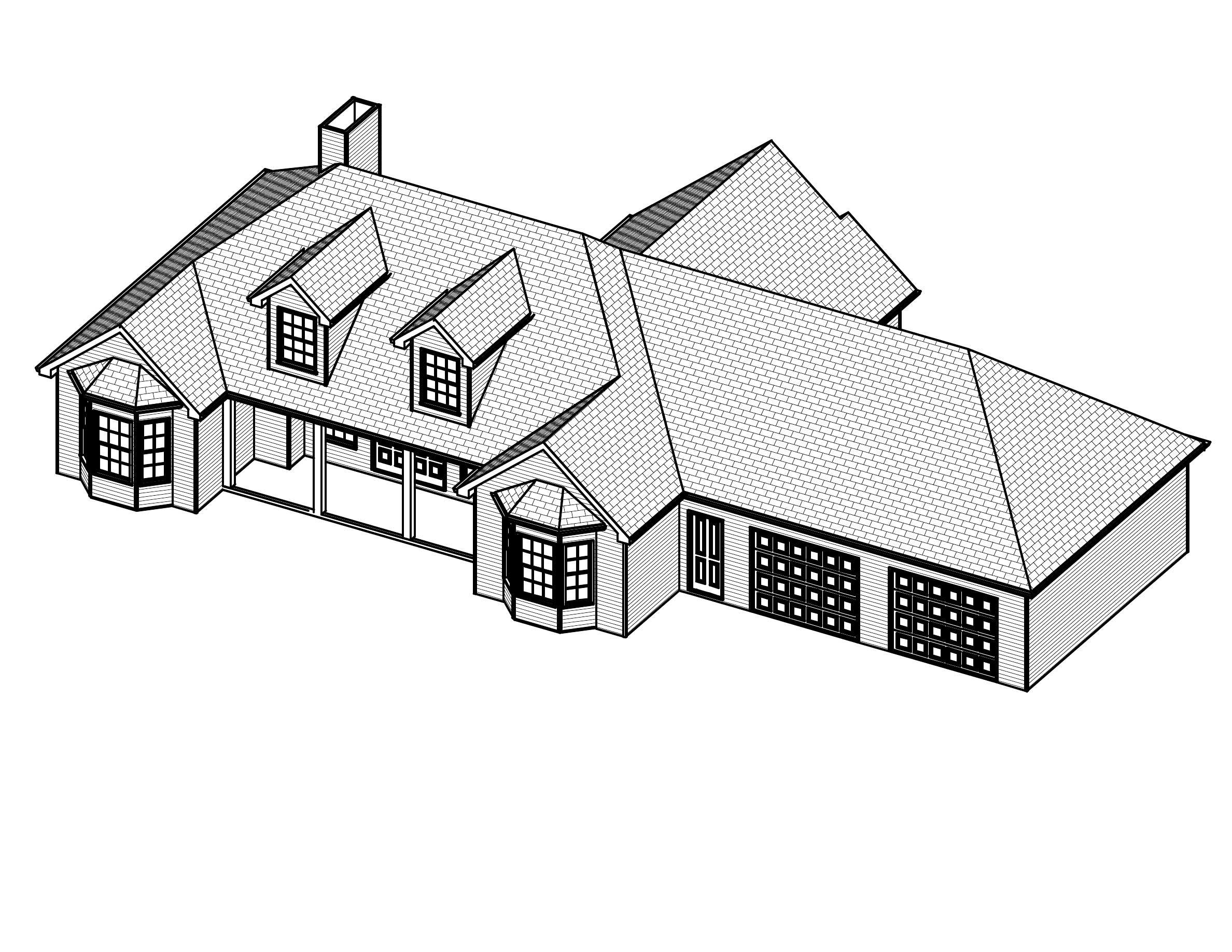 3D Floor Plan of this 3-Bedroom, 1528 Sq Ft Plan - 148-1062