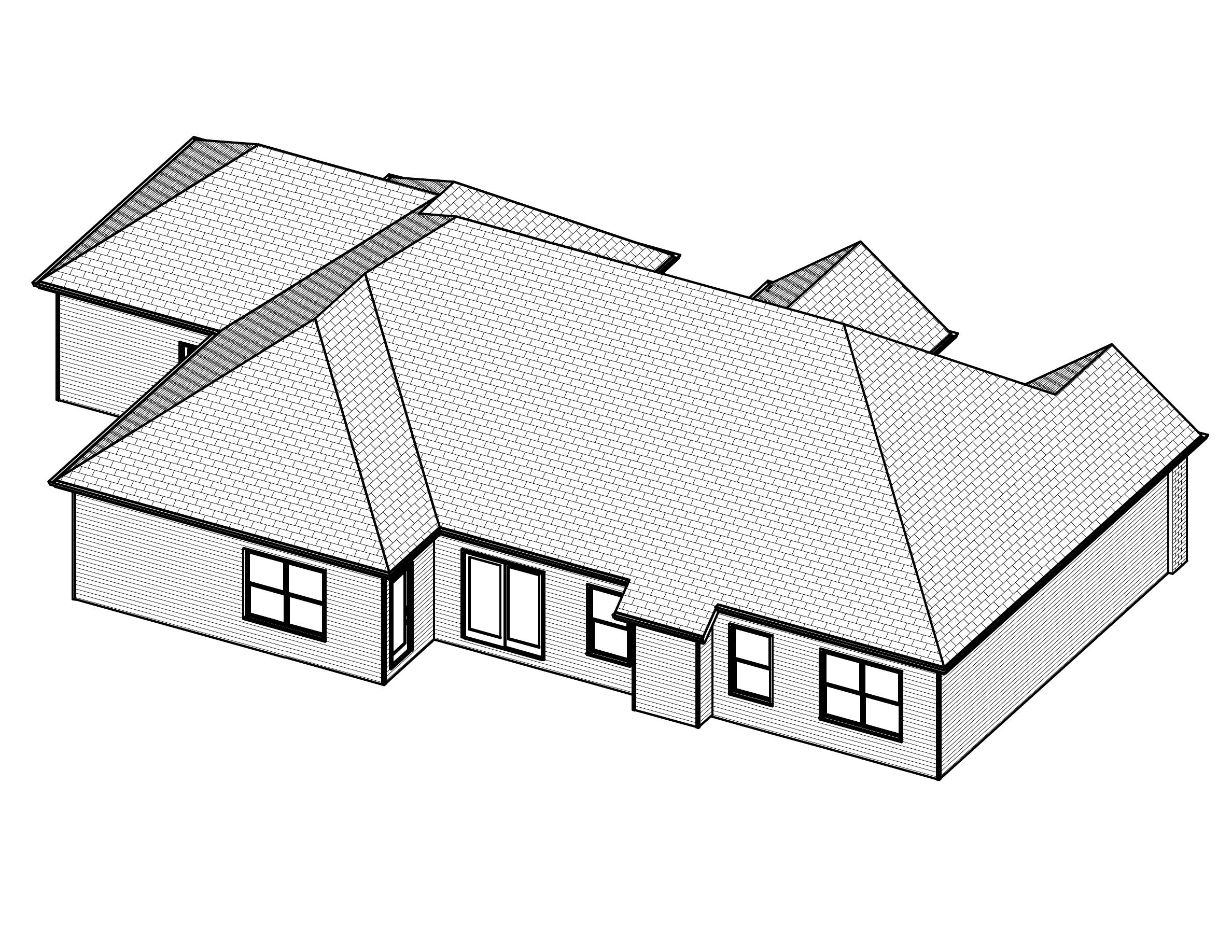 3D Floor Plan of this 3-Bedroom, 1724 Sq Ft Plan - 148-1063