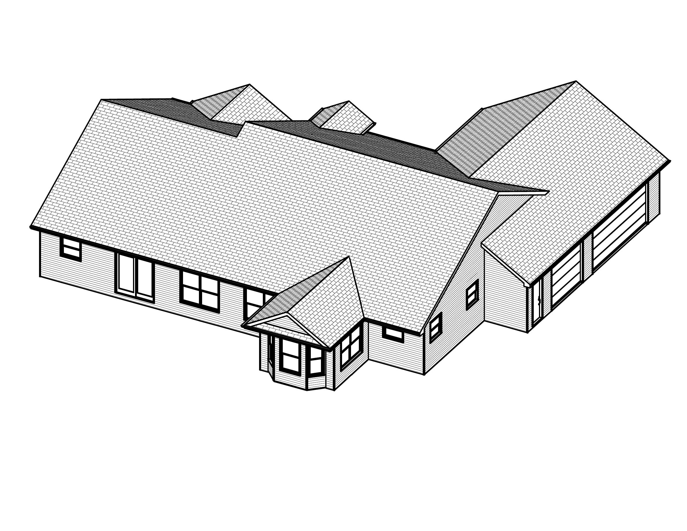 3D Floor Plan of this 3-Bedroom, 2122 Sq Ft Plan - 148-1066