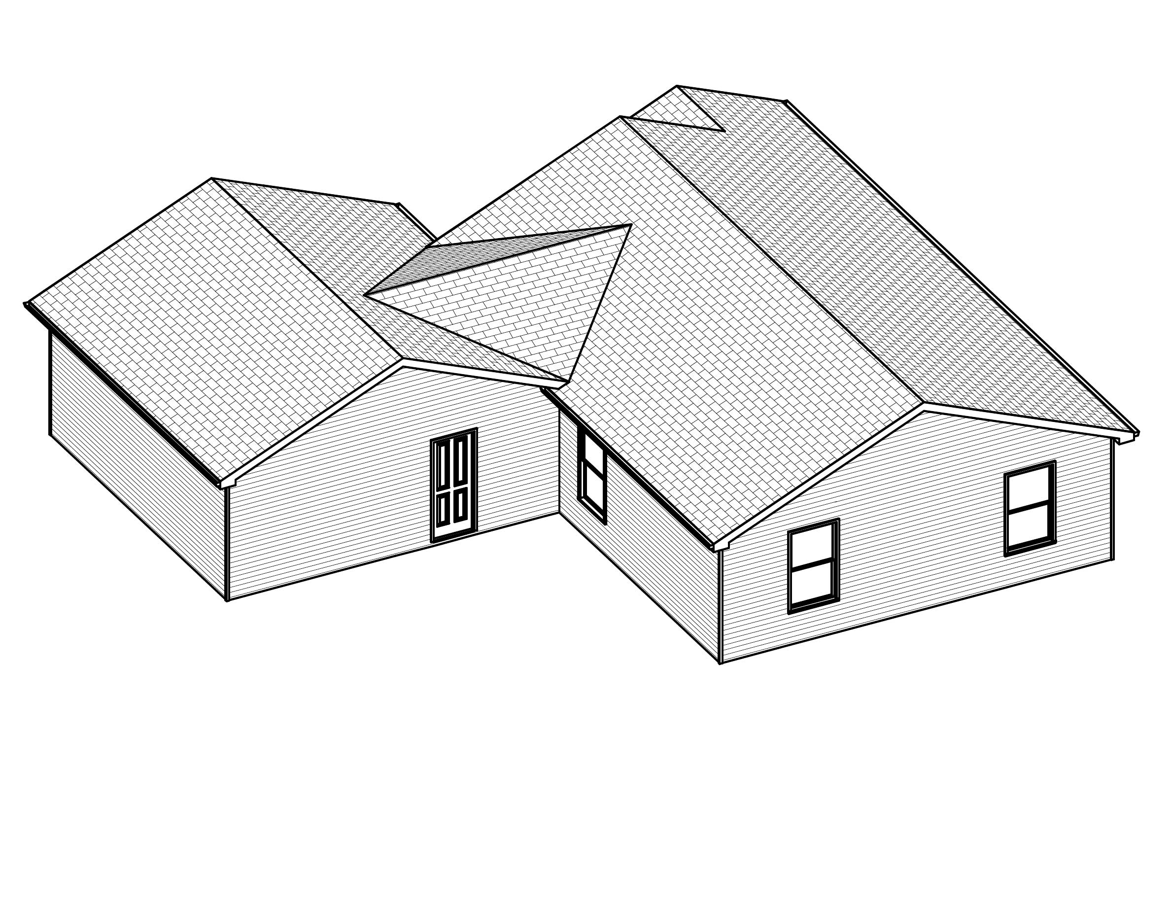 3D Floor Plan of this 3-Bedroom, 936 Sq Ft Plan - 148-1068